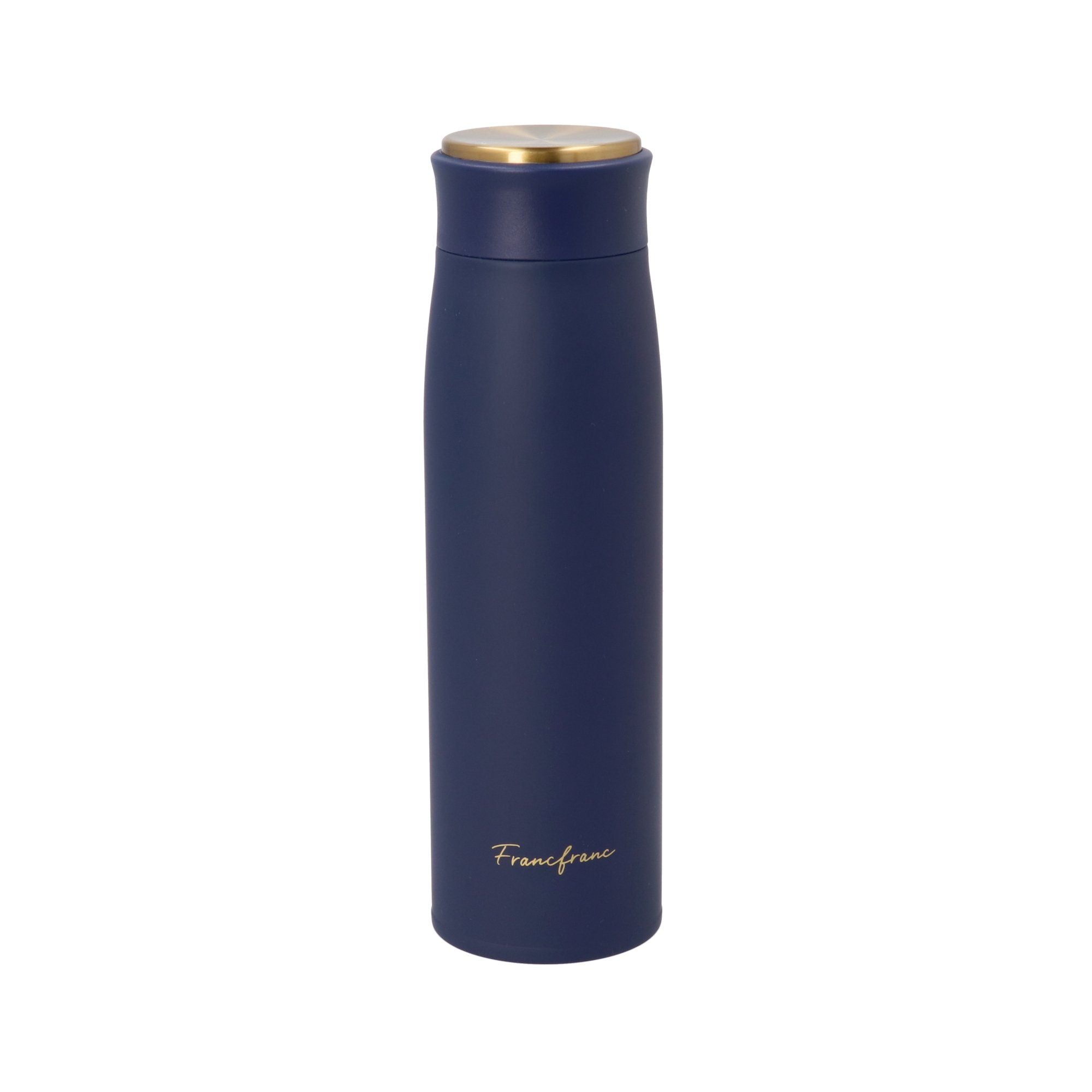 Matte Stainless Steel Water Bottle 500ml - Navy Blue, Leak Proof & Insulated for Hot & Cold Drinks - Perfect for Gym, Hiking, Office & Outdoor Activities