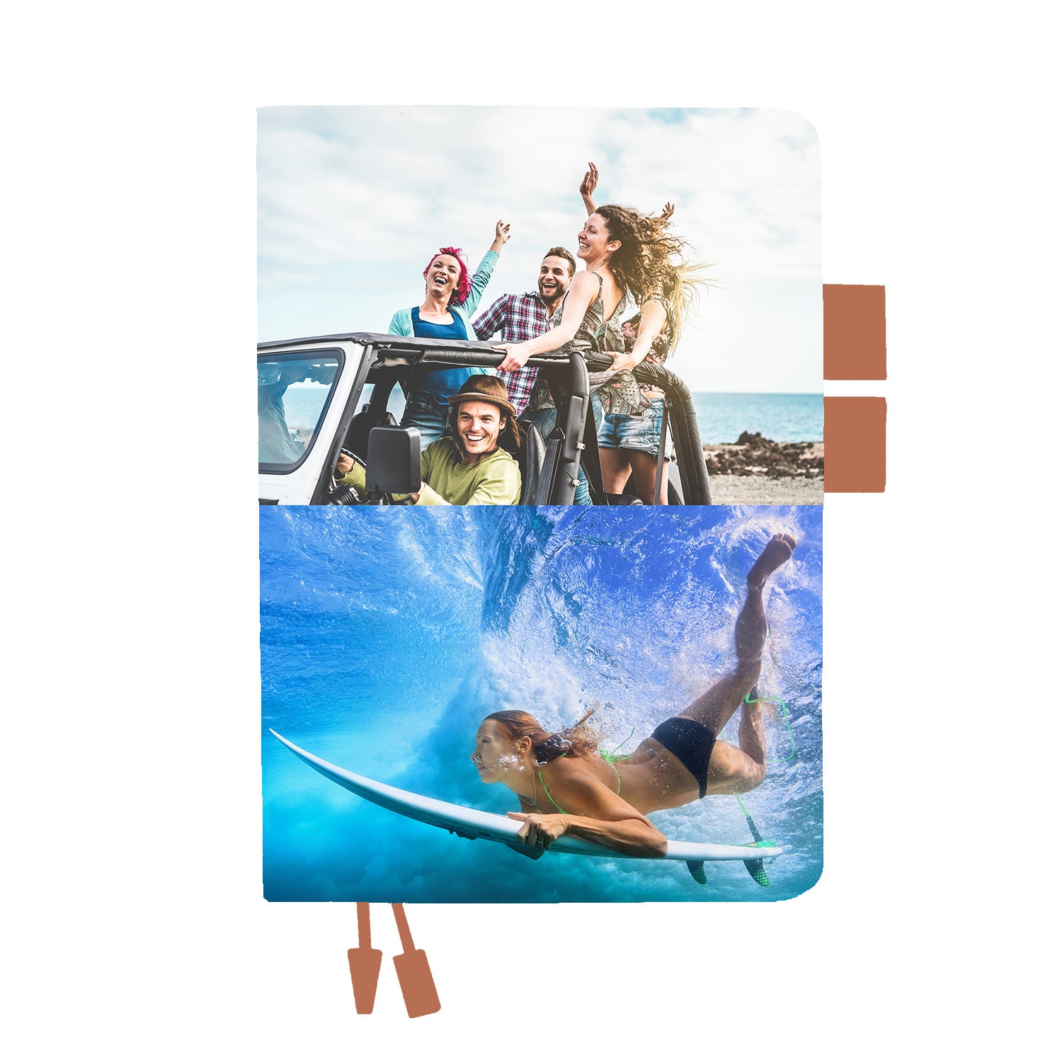 Personal Diary with 4 Photo Slots - Perfect for Scrapbooking, Memory Keeping & Journaling | Ideal for Travel, Wedding & Daily Reflections