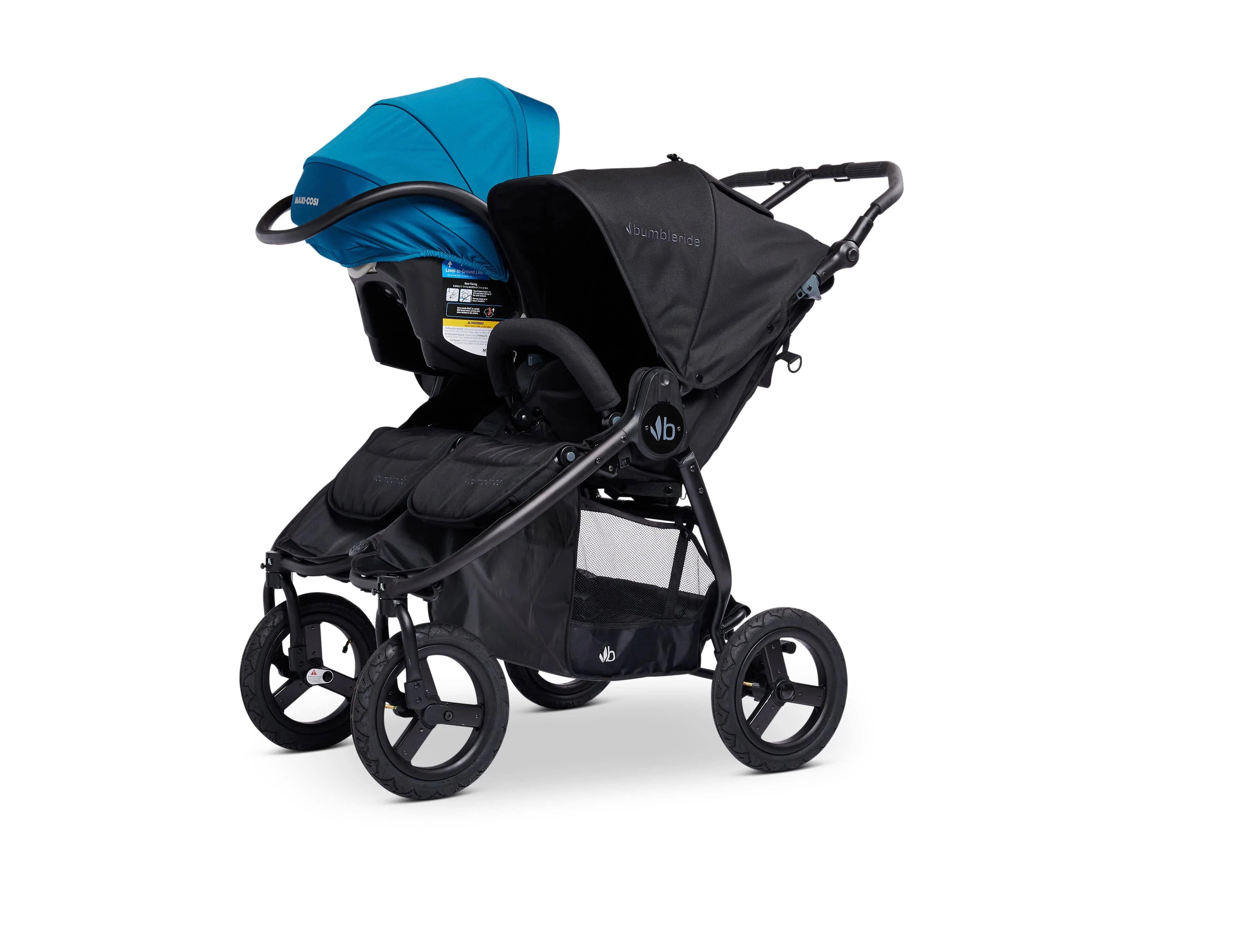 Bumbleride Indie Twin Stroller Car Seat Adapter - Compatible with Maxi Cosi, Cybex, Nuna - Perfect for Twins & Travel with Baby Car Seats