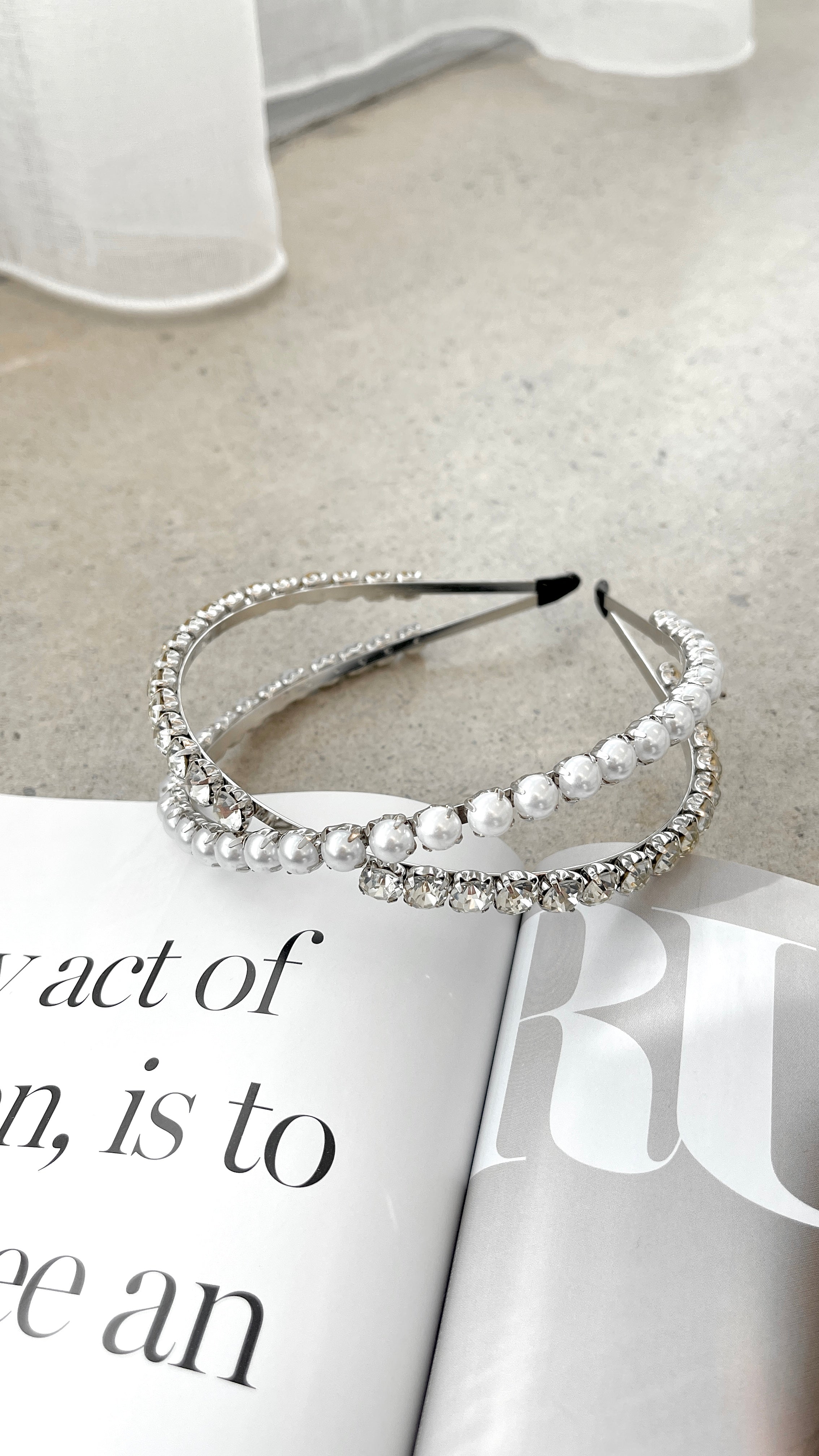 Daley Headband with Pearl Accents - Elegant Hair Accessory for Women | Perfect for Weddings, Parties & Everyday Wear