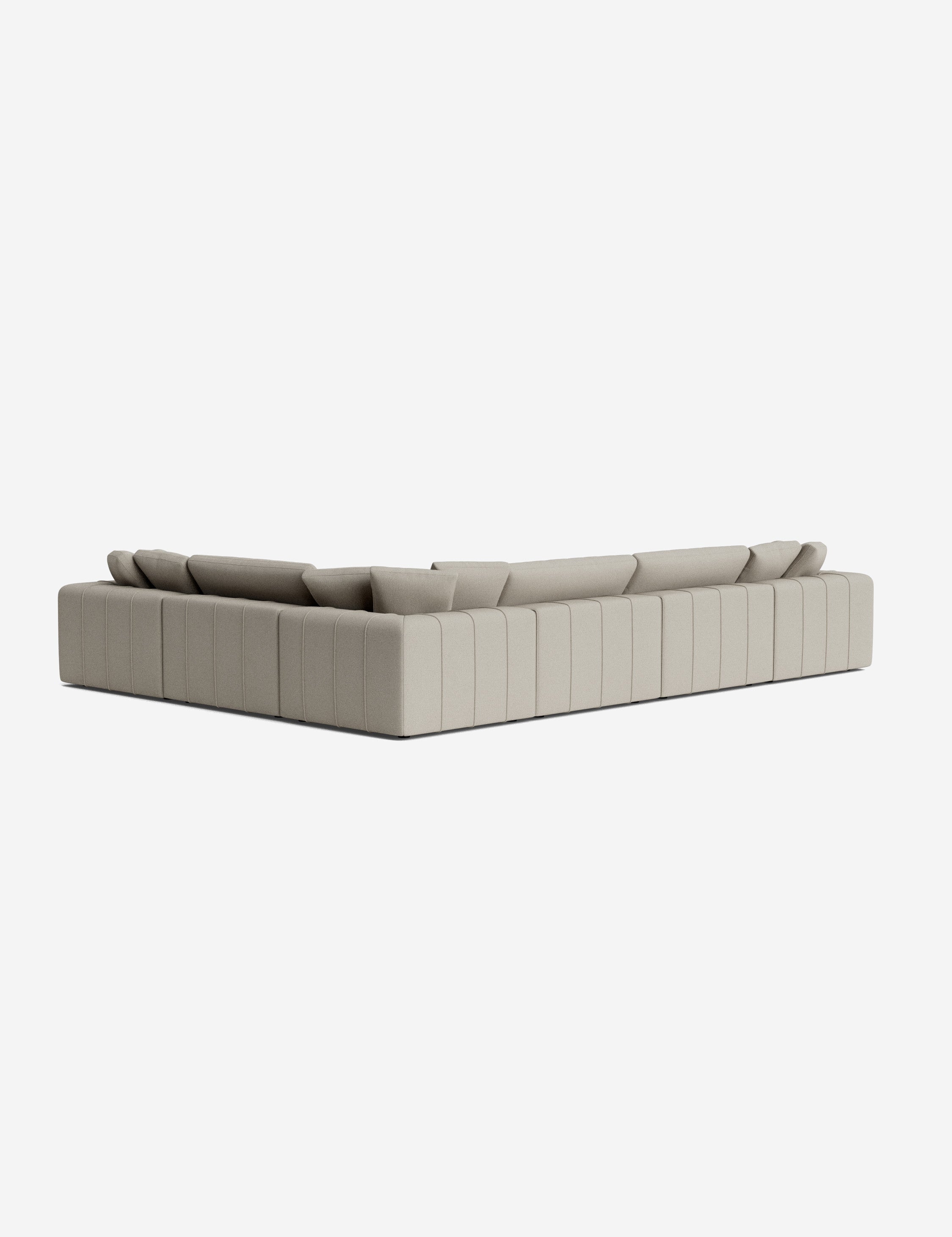 Capella Modular Corner Sectional Sofa - Modern L-Shaped Couch for Living Room, Reversible Design with Ottoman | Perfect for Small Spaces, Apartments & Home Theater Seating