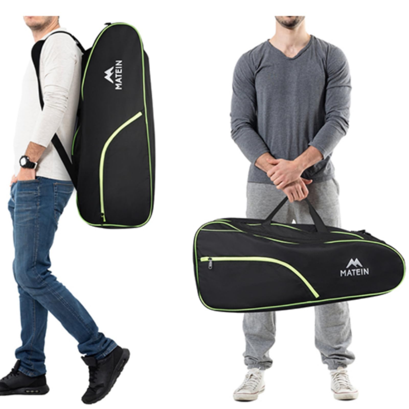 **MATEIN 6-Racket Tennis Backpack - Extra Large Convertible Racquet Bag with Shoe Compartment, Cooler Pocket & Removable Shoulder Strap for Men & Women | Perfect for Tennis, Pickleball & Sports Equipment Storage**