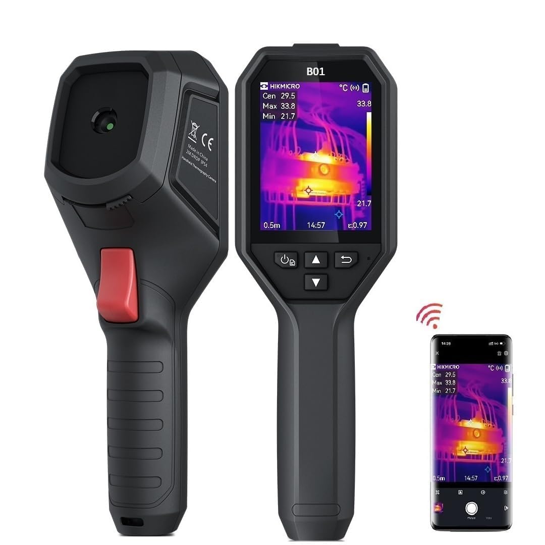 HIKMICRO B01 Thermal Imaging Camera - 320x240 IR Resolution, 256x192 Super IR, WiFi Enabled, 3.2