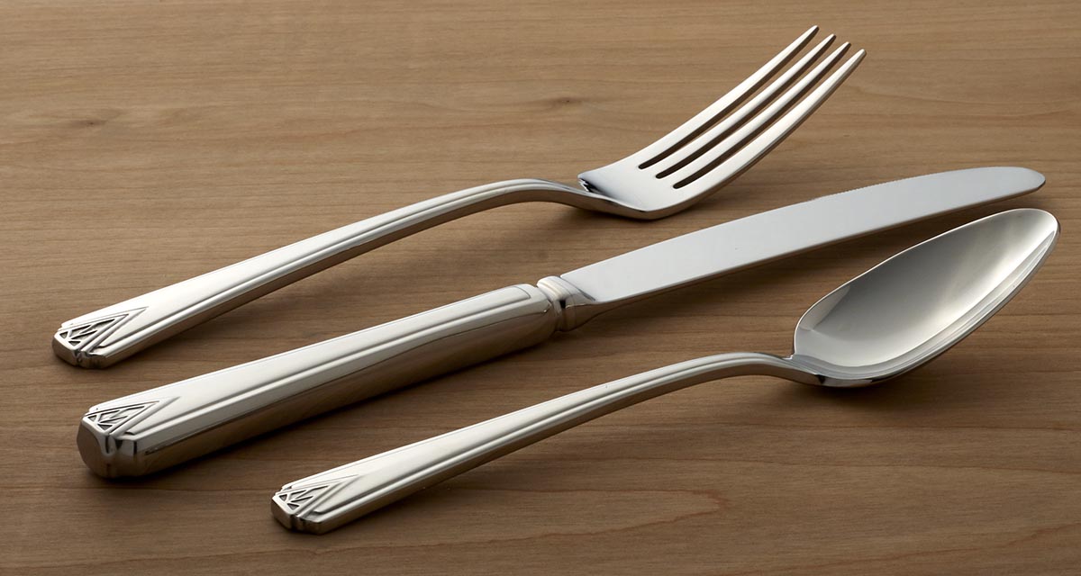 Deauville 1929 45-Piece Stainless Steel Flatware Set - Elegant Silverware for Fine Dining, Weddings & Special Occasions