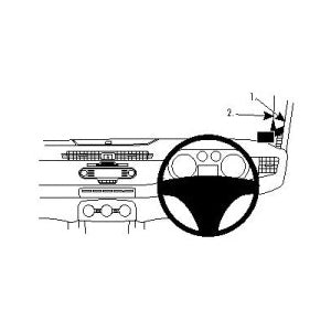 ClicOn No Holes Right Hand Dash Mount for Alfa Romeo Giulietta (2010-2021) - Perfect for GPS, Phone & Dash Cam Installation - Easy No-Drill Car Accessory