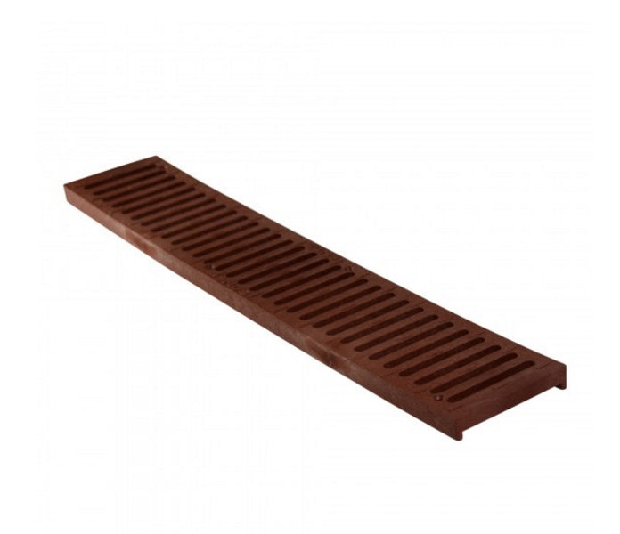 NDS 251 2-Inch Brick Red Channel Grate - Heavy Duty Drainage Solution for Landscaping, Driveways & Commercial Areas