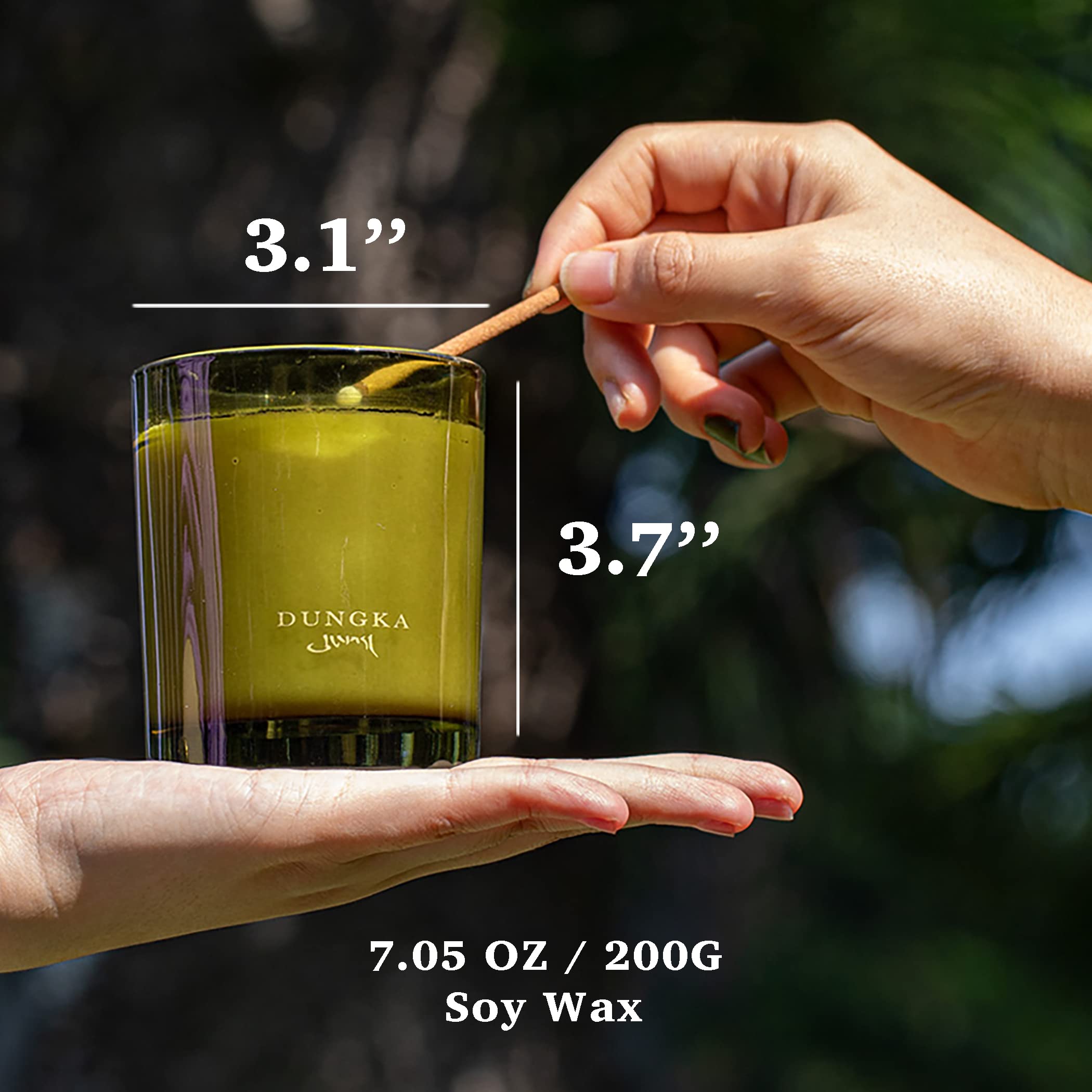 Natural Soy Wax Candles - Sandalwood & Cedar Scent for Home, Stress Relief & Meditation | Aromatherapy, Fall & Christmas Gifts for Women | Perfect for Relaxation, Yoga & Cozy Evenings (Sala)