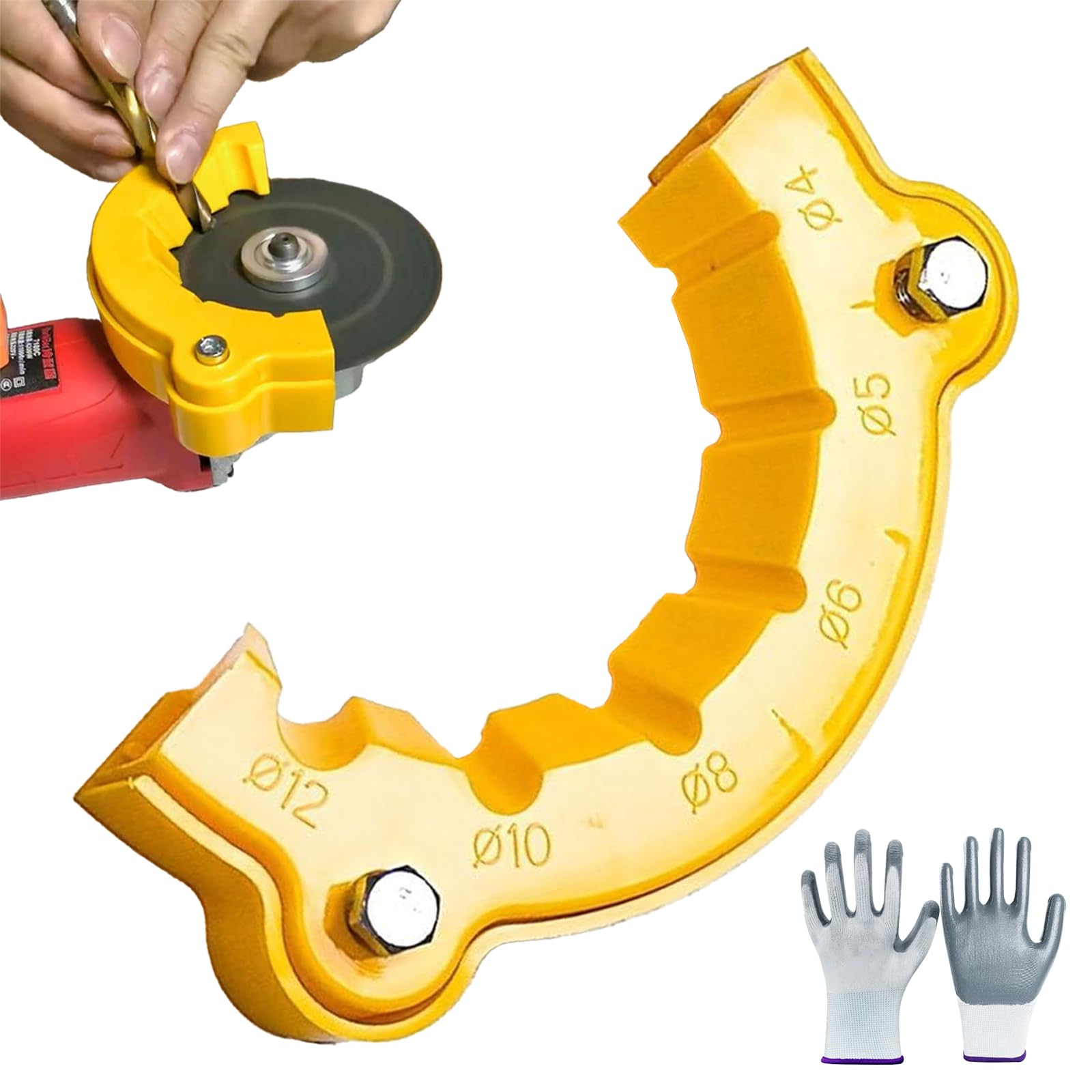 2025 Professional Drill Bit Sharpener - Universal Drill Bit Grinding Attachment for Angle Grinders & Bench Grinders, Precision Sharpening Jig for All Drill Bit Sizes (1pc) - Perfect for Metalworking, Woodworking & DIY Home Projects