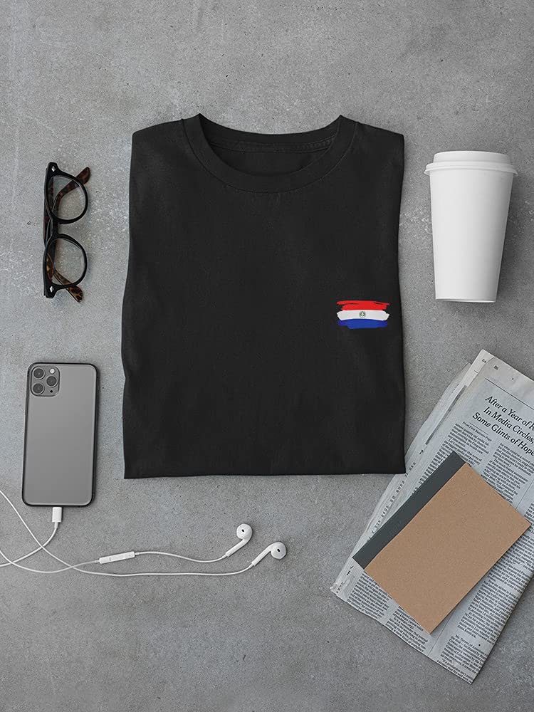 Smartprints Paraguay Flag Paint Design Men's T-Shirt - Patriotic Casual Wear for Men, Perfect for National Holidays & Outdoor Events