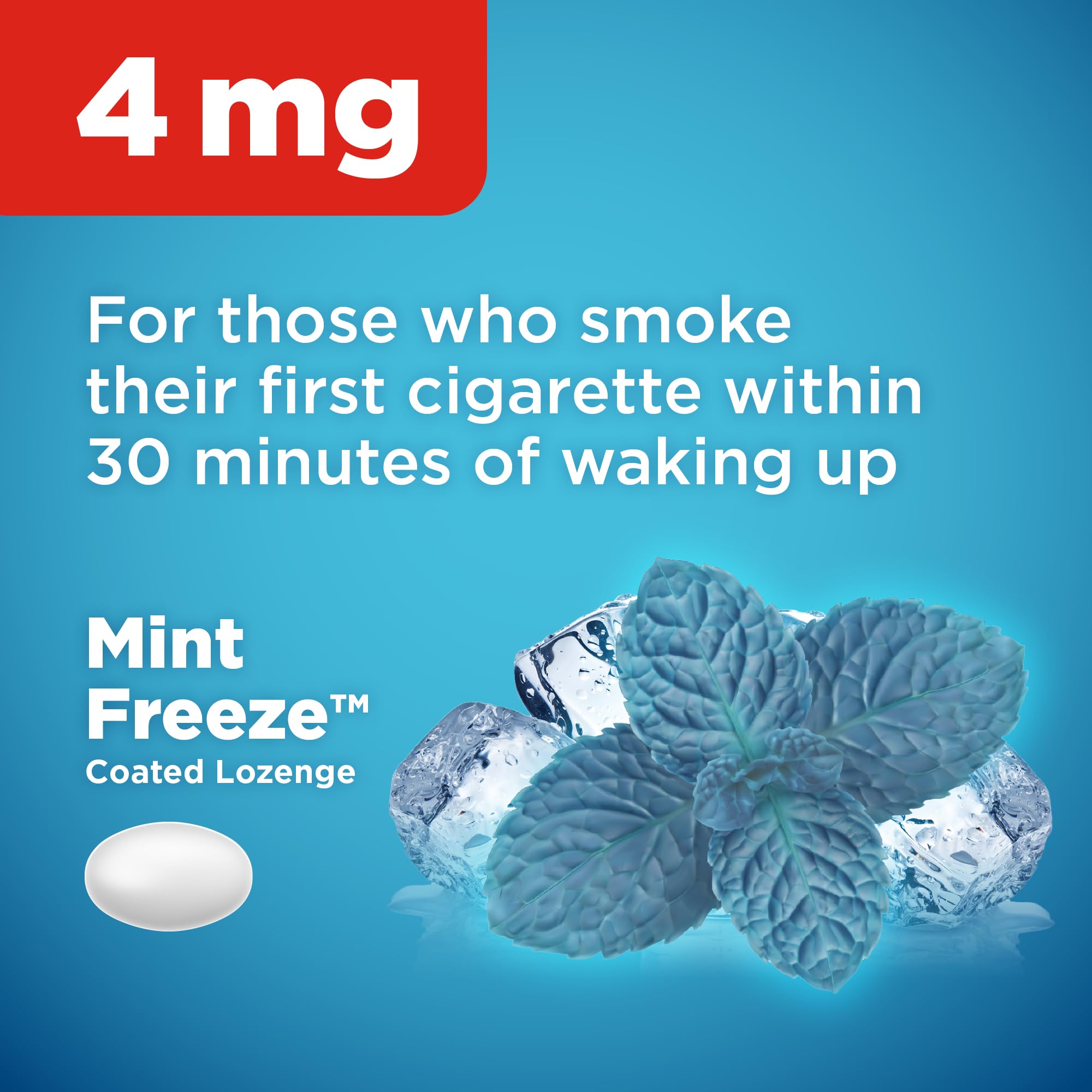 Amazon Basic Care 4mg Nicotine Lozenges, Mint Flavor - 120 Count | Smoking Cessation Aid for Craving Relief | Perfect for Work, Travel & Quitting Smoking