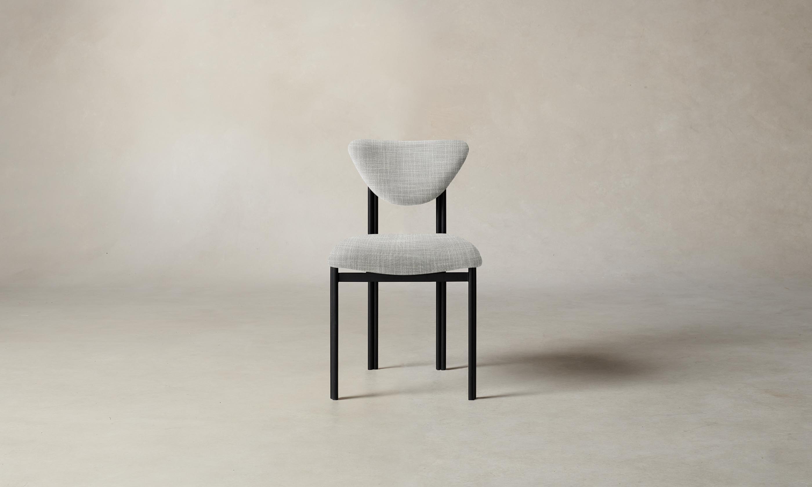 The Cooper Dining Chair - Premium Performance Textured Tweed in Dove Gray - Perfect for Modern Dining Rooms, Kitchens, and Office Spaces