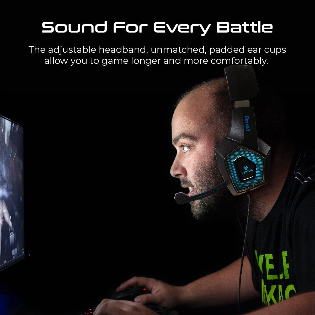 Premium 7.1 Surround Sound Gaming Headset with Noise Cancellation - Wireless Over-Ear Headphones for PC, PS5, Xbox - Perfect for FPS, Battle Royale & VR Gaming