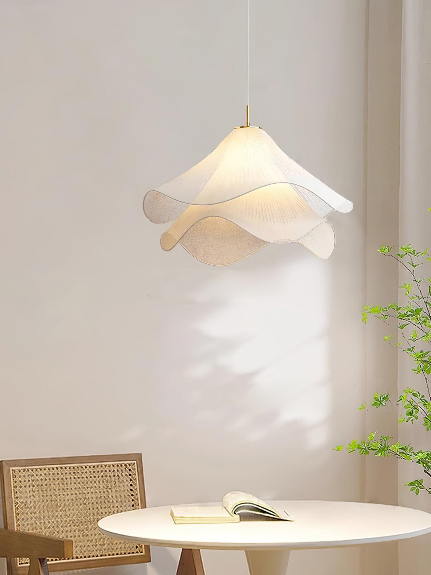 Ethereal Bloom Pendant Light - Modern Floral Glass Ceiling Lamp for Dining Room, Bedroom & Living Room Decor - Perfect for Home, Cafe and Wedding Venue Lighting