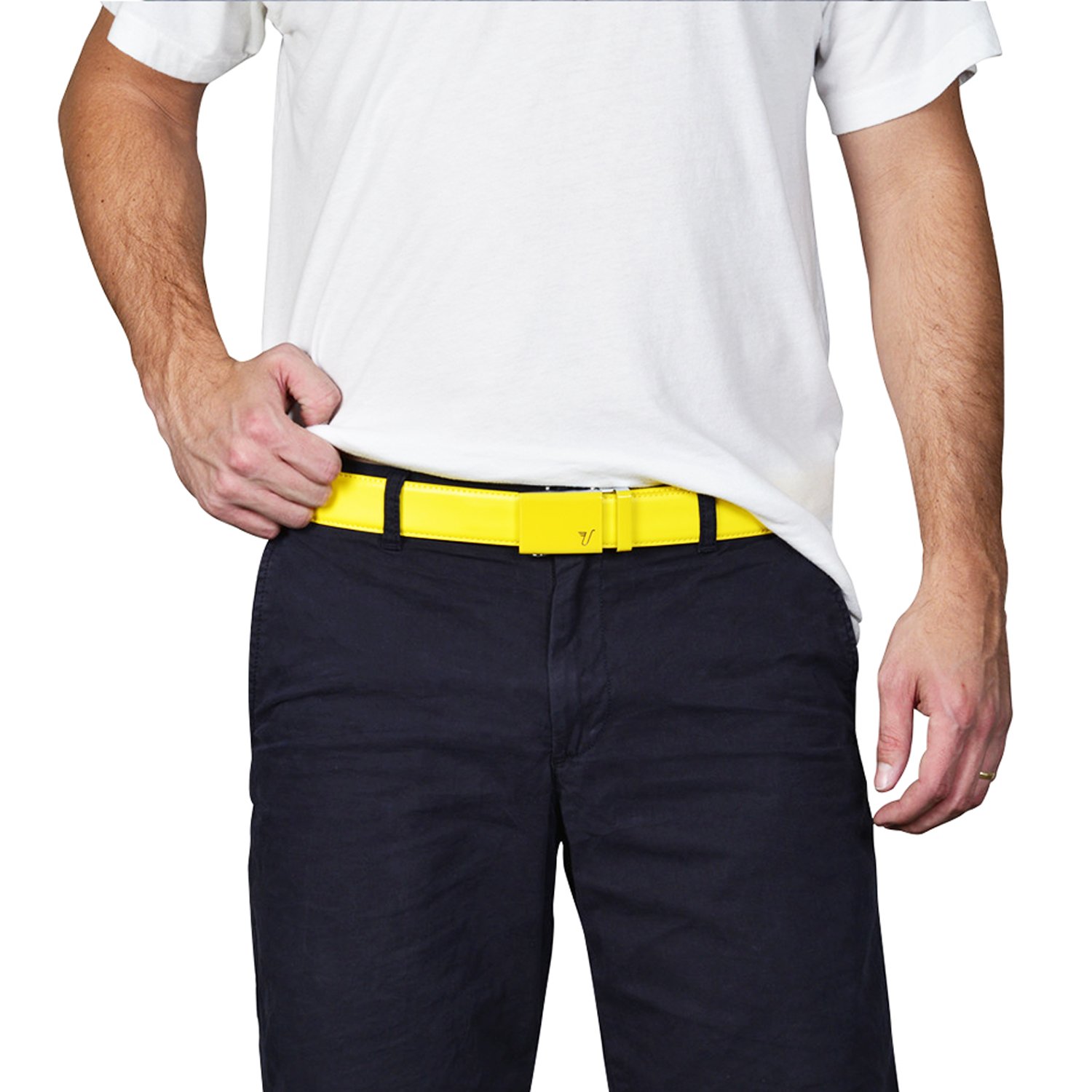 Mission Belt Men's 40mm Leather Ratchet Belt - Adjustable No-Hole Design for Business & Casual Wear | Premium Solid Collection | Perfect for Office, Travel & Everyday Use