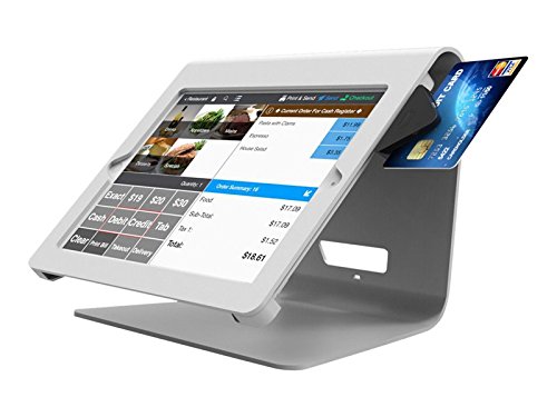 Compulocks 250MNPOSW Nollie POS Stand for iPad Mini - Secure White Retail Kiosk | Perfect for Stores, Restaurants & Checkout Counters