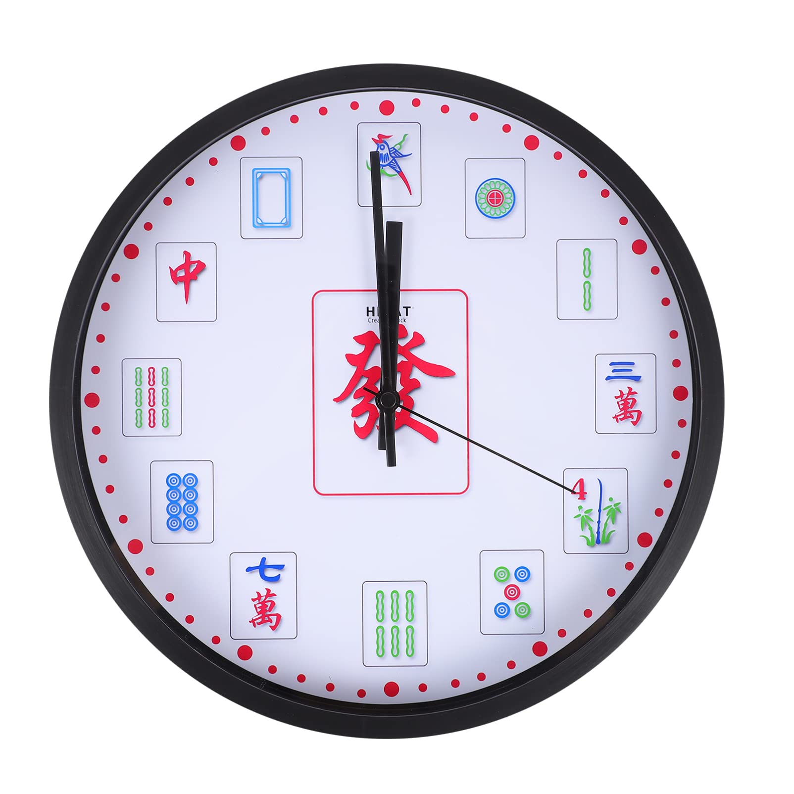 LIFKOME Digital Wall Clock - Round Decorative Hanging Clock for Kids Room, Funny Home Decor, Easy to Read Display | Perfect for Bedroom, Living Room, Office & Classroom
