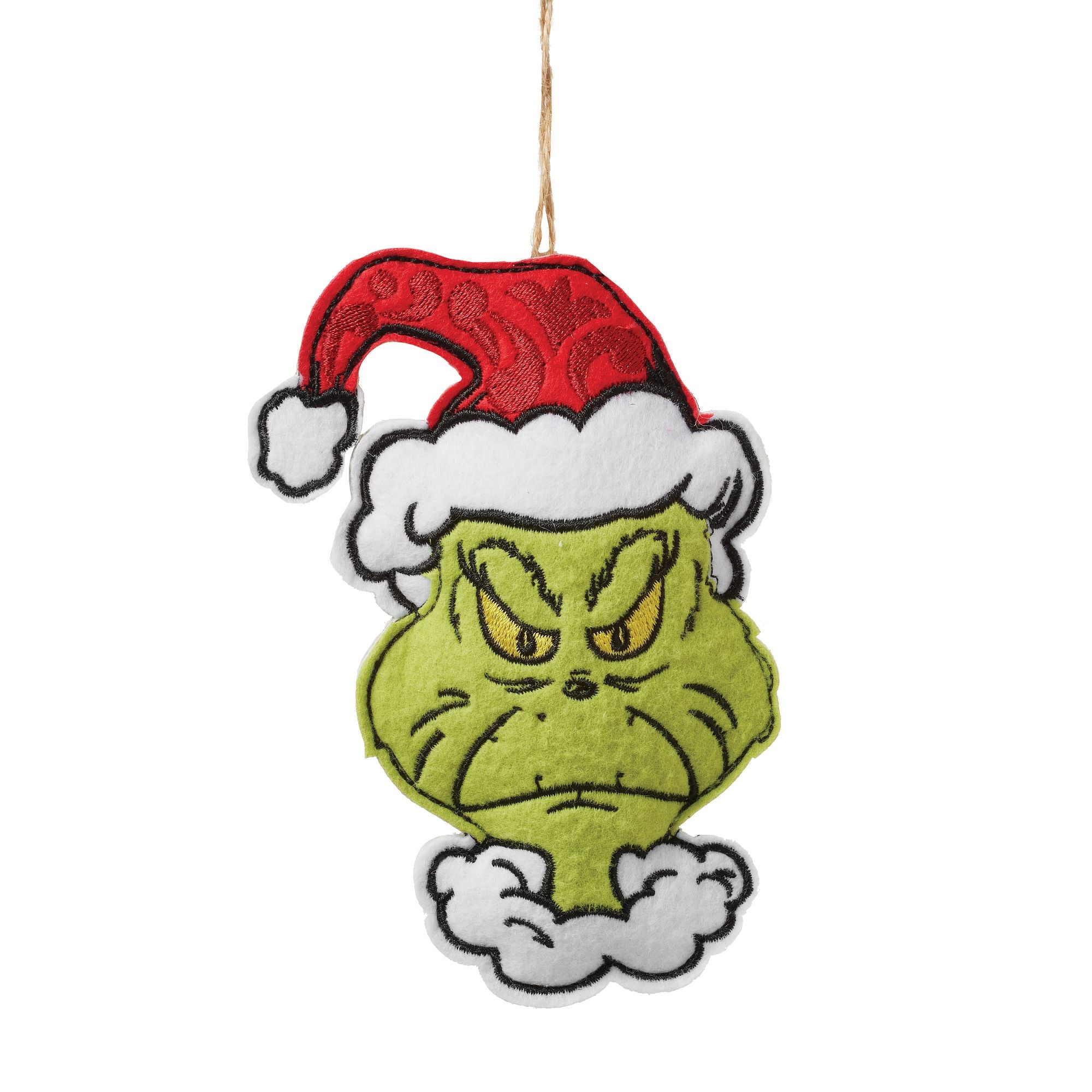 Grinch Naughty/Nice Felt Christmas Ornament - Festive Holiday Decor for Tree, Gift, and Home Decoration