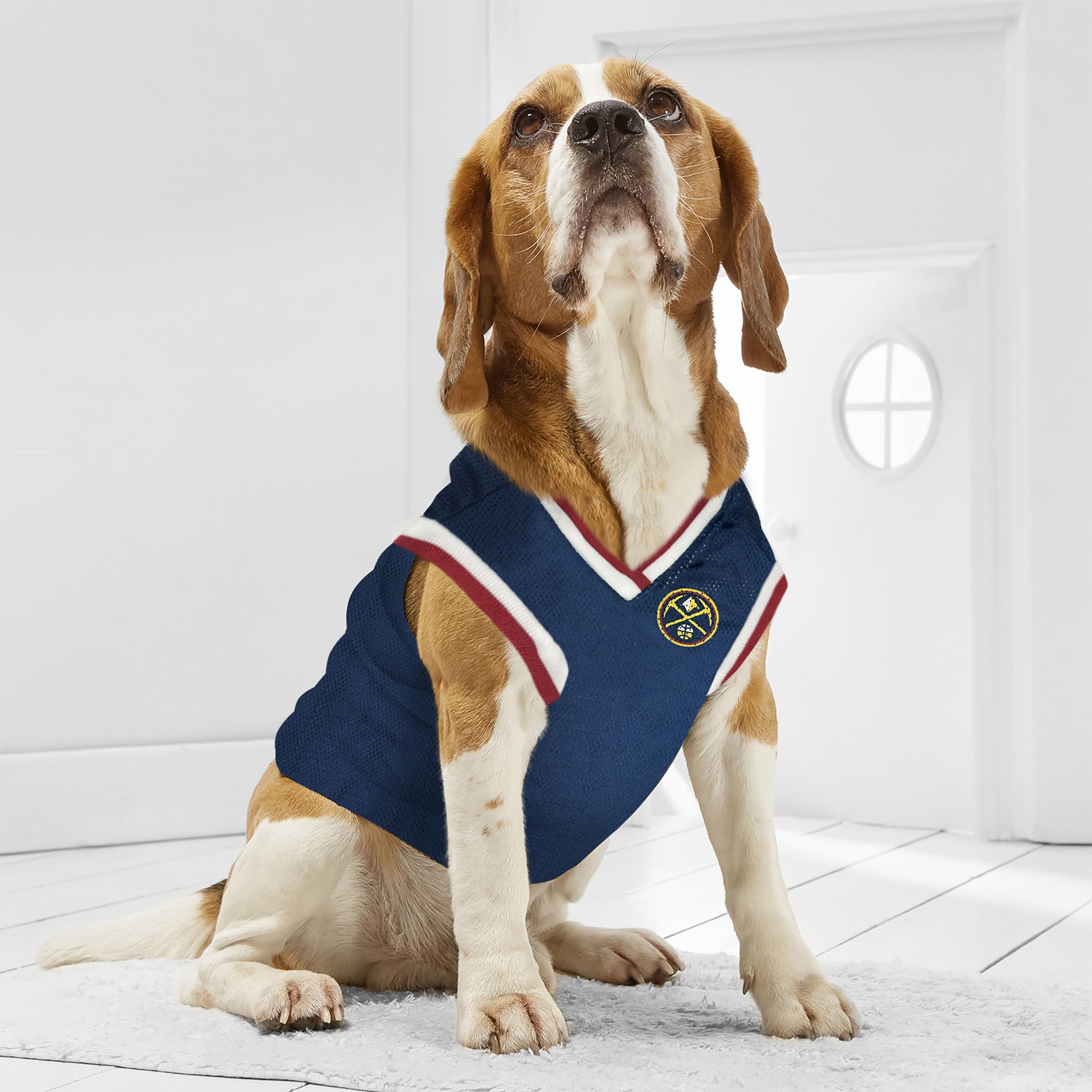 Denver Nuggets Dog Jersey for Small Pets - NBA Basketball Pet Tank Top for Game Day & Fan Events