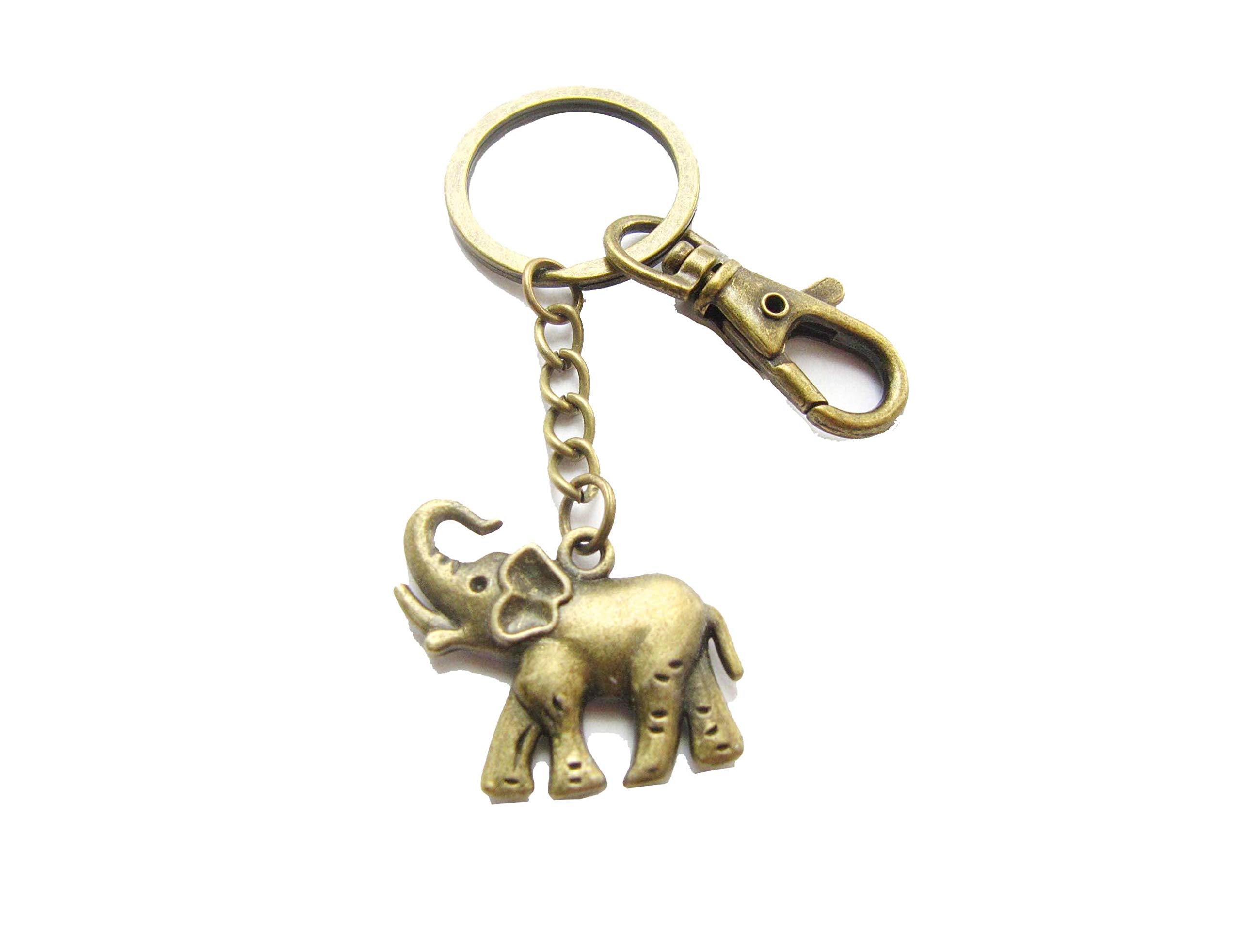 Elephant Keychain - Cute Elephant Key Ring with Good Luck Charm, Perfect Gift for Animal Lovers & Elephant Enthusiasts | Ideal for Key Organization, Backpack Decor, and Unique Gift Giving