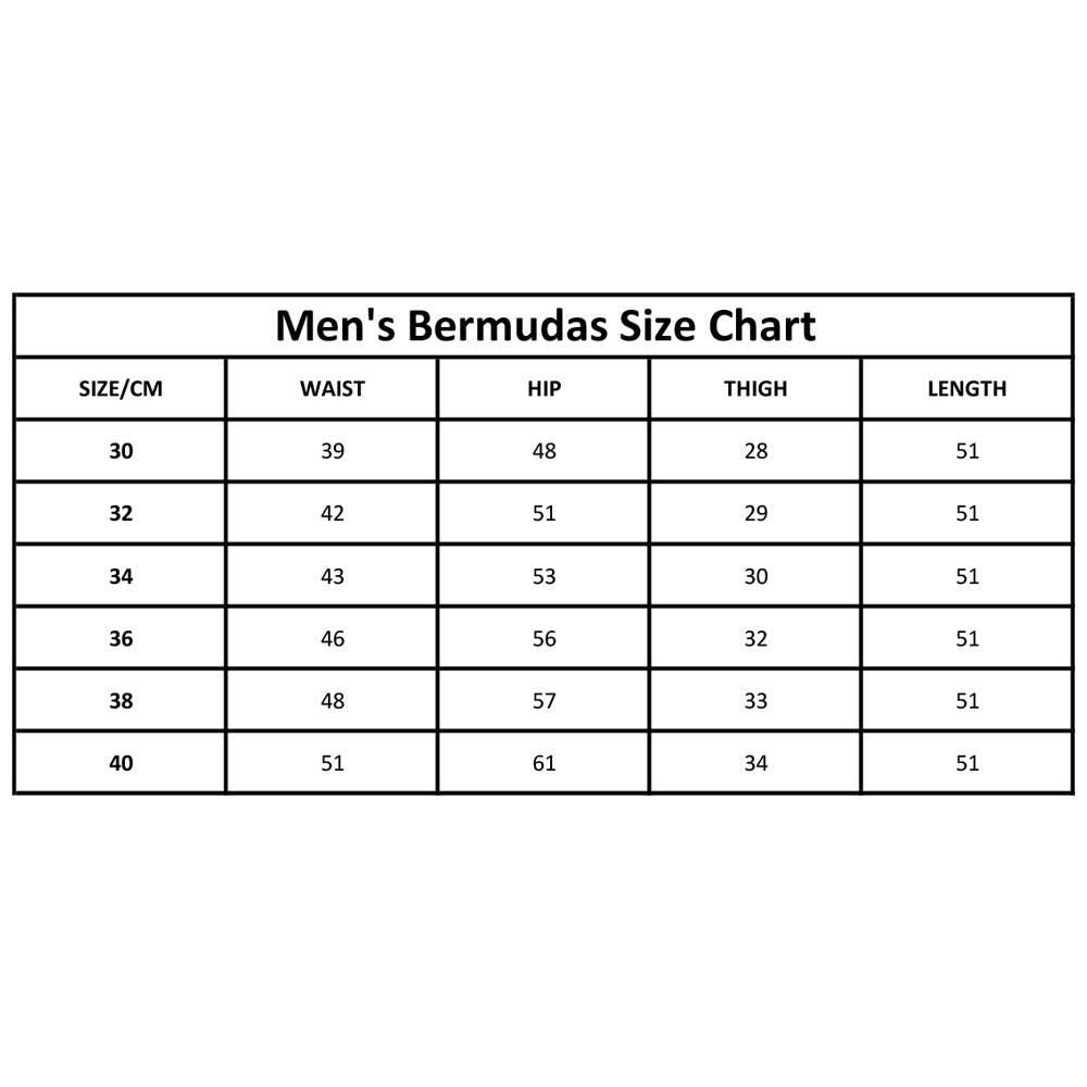 GUS BEAR Men's Bermuda Shorts - Black - Comfortable Casual Summer Shorts for Beach, Travel & Outdoor Activities