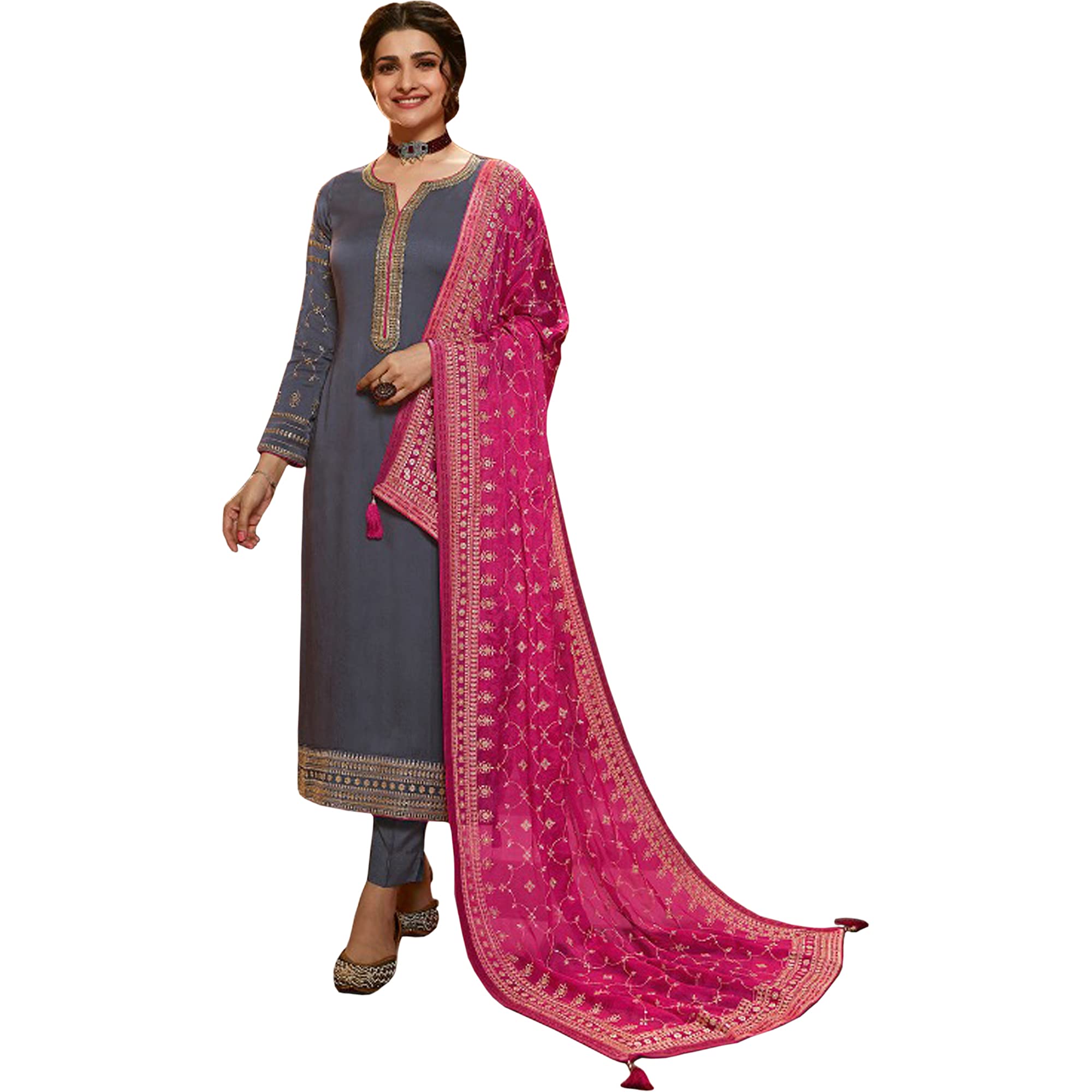 Stylish Ethnic Party Wear Designer Salwar Kameez with Palazzo Pants - Ready to Wear Indian Outfit for Women | Perfect for Weddings, Festivals & Special Occasions