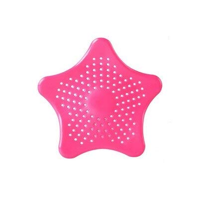 Premium Silicone Shower Drain Cover Hair Catcher - Star Outfall Sink Strainer for Kitchen & Bathroom - Prevents Clogs in Showers, Sinks, and Basins - 1PC by SHA