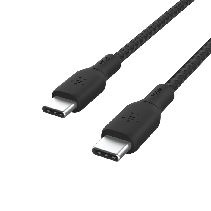 Belkin USB C to USB C Cable 100W Fast Charging 2M (6.6ft) Black - Power Delivery for MacBook, iPhone 15, iPad Pro & More
