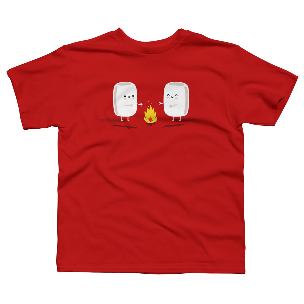 Design By Humans Boys Marshmallows Graphic T-Shirt by Laurxy - Soft Cotton Tee for Kids, Casual Wear & Everyday Outfits