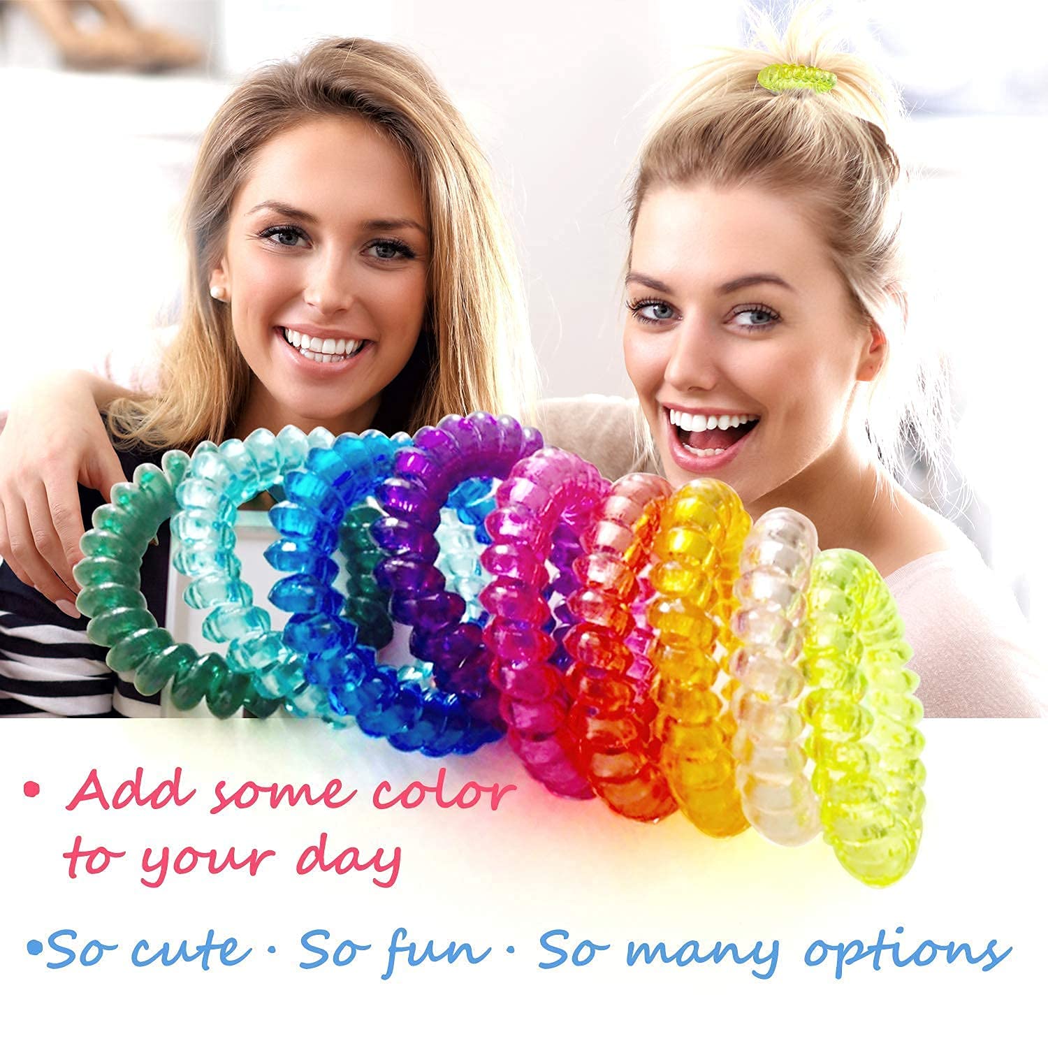 Wizme Navratri Kanjak Poojan Gift Set for Girls - 12 Multicolor Rubber Hair Bands | Perfect for Hindu Festivals, Pooja Ceremonies & Traditional Indian Celebrations
