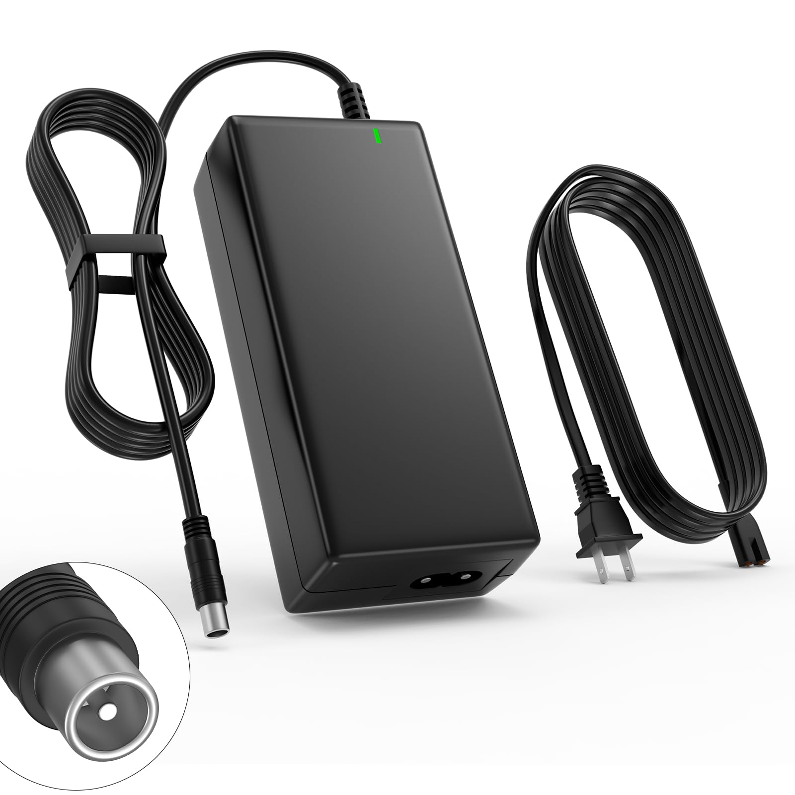 Segway Ninebot ES1 ES2 ES4 Replacement 42V 2A Power Charger Adapter - Compatible with Xiaomi M365, Spin, Skip, Bird, Lime Scooters - Fast Charging for 36V Li-ion Batteries - Perfect for Commuting & Urban Travel