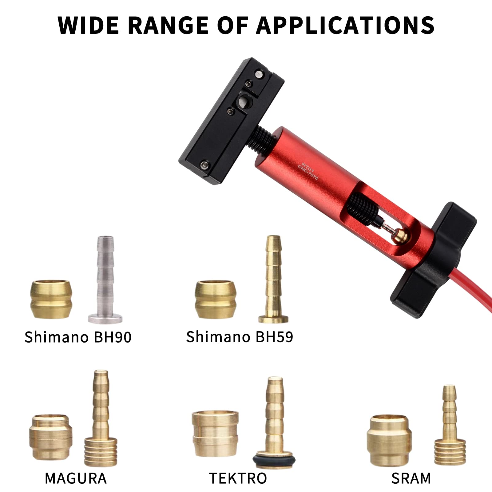 BESNIN 2-in-1 Bike Hydraulic Hose Cutter and Needle Insert Tool - Upgraded Fitting Insertion Tool for Brake Lines & Hydraulic Systems - Perfect for Bicycle Repair, Motorcycle Maintenance & DIY Hydraulic Projects