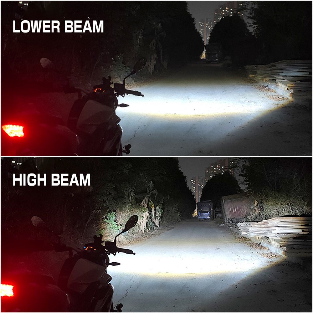H4 9003 HB2 LED Motorcycle Headlight Bulbs - 6000K Xenon White Super Bright Replacement - Perfect for Night Riding & Off-Road Adventures