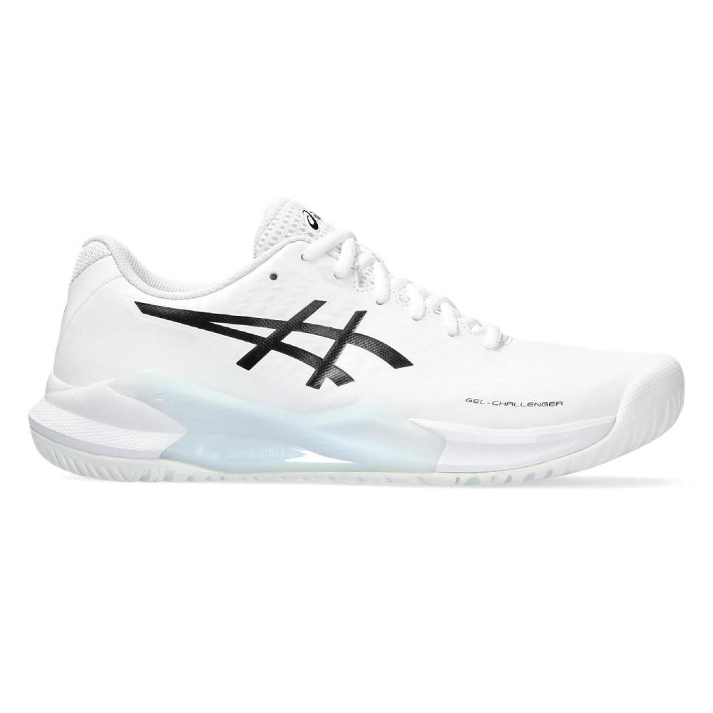 ASICS Gel Challenger 14 Men's Tennis Shoes - White/Black | Lightweight & Durable Court Shoes for Competitive Play | Perfect for Tennis Matches & Training Sessions