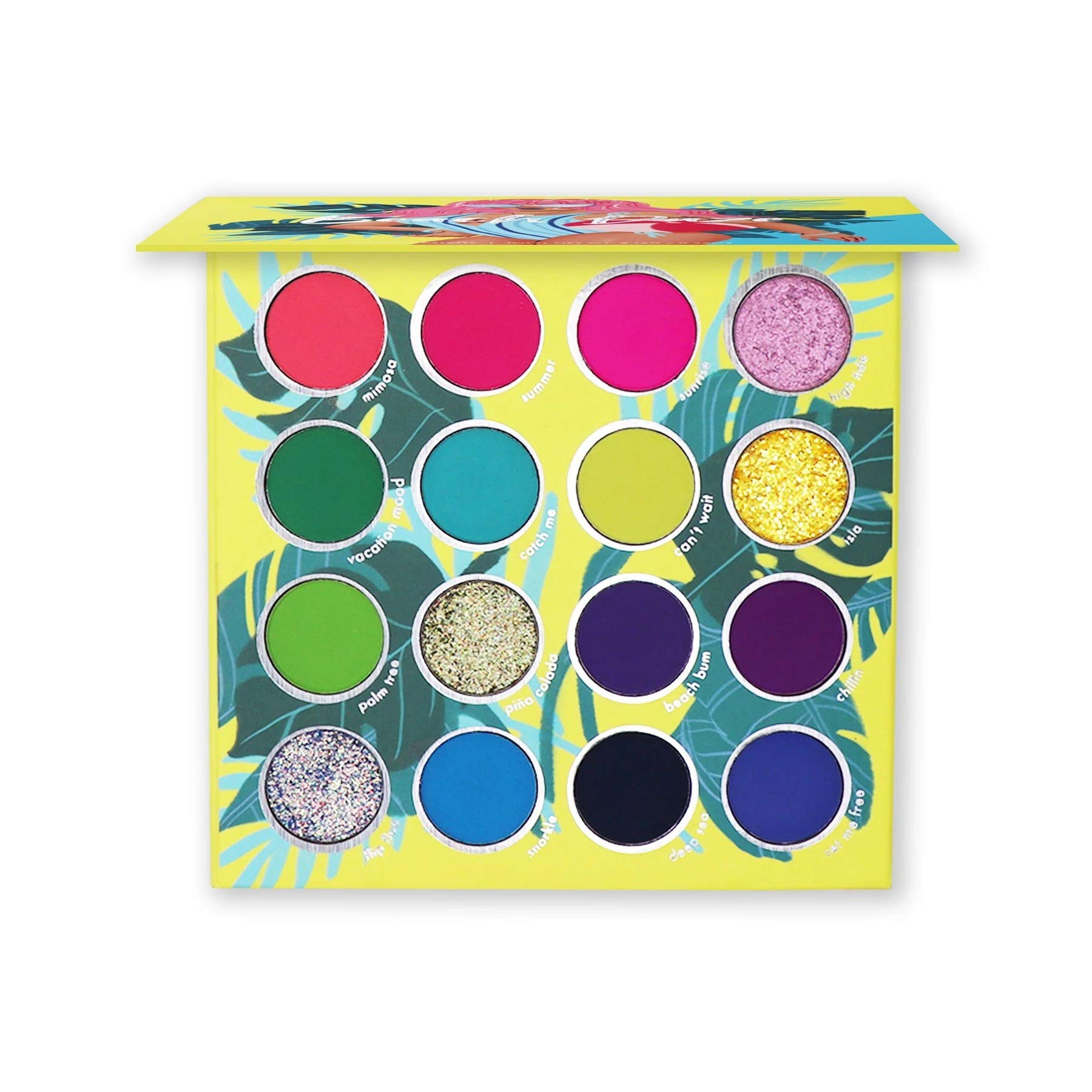 Kara Beauty Beach Daze Eyeshadow Palette - 18 Highly Pigmented Shades, Waterproof & Long Lasting - Perfect for Summer Makeup, Beach Vacations & Party Looks