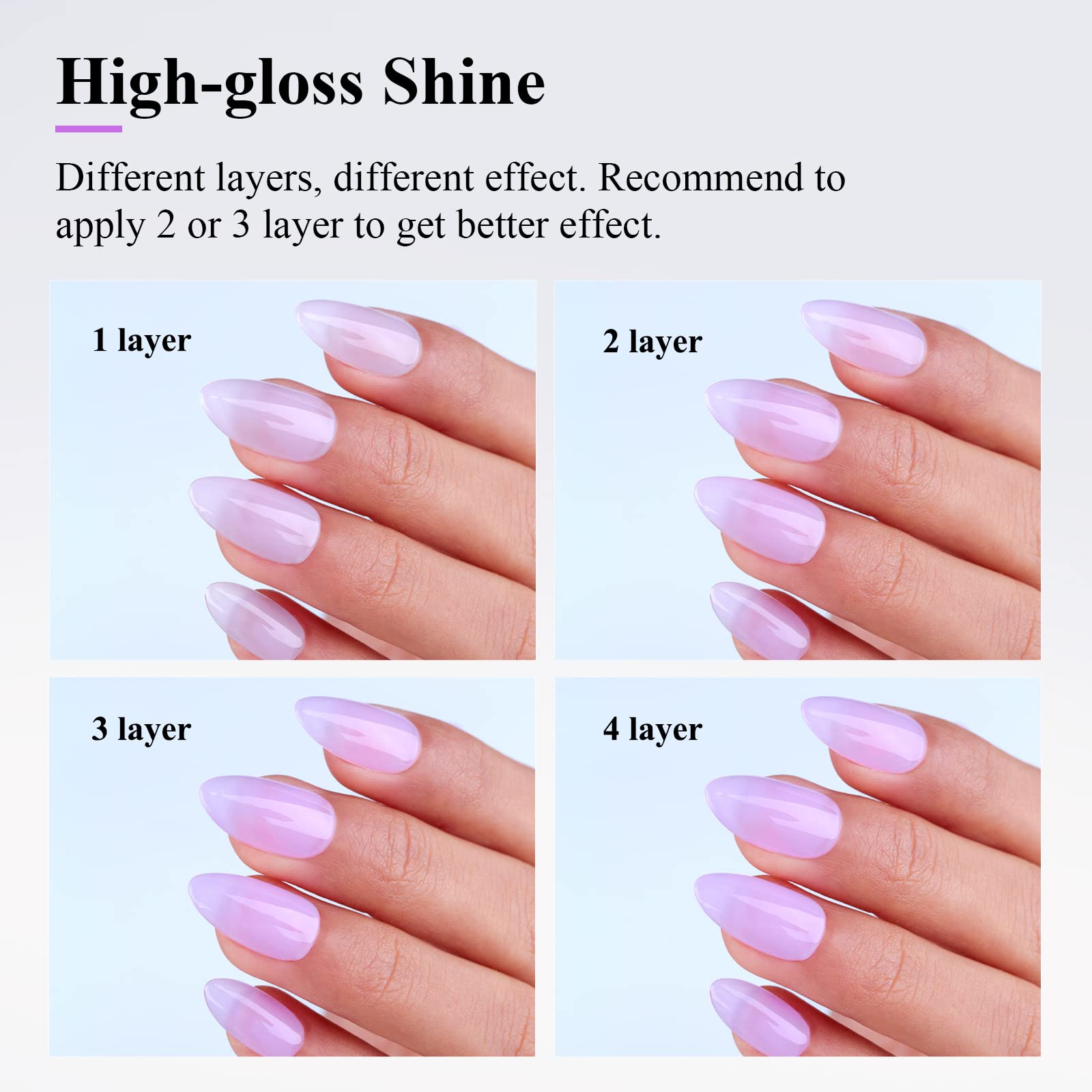 **Imtiti Jelly Gel Polish - 0.5 Fl Oz Lavender Purple Soak Off LED/UV Nail Polish - Long-Lasting Manicure & Nail Art Kit for Salon & Home Use**    *(场景: Perfect for DIY nail art, salon professionals, and at-home manicures with long-lasting, vibrant color.)*