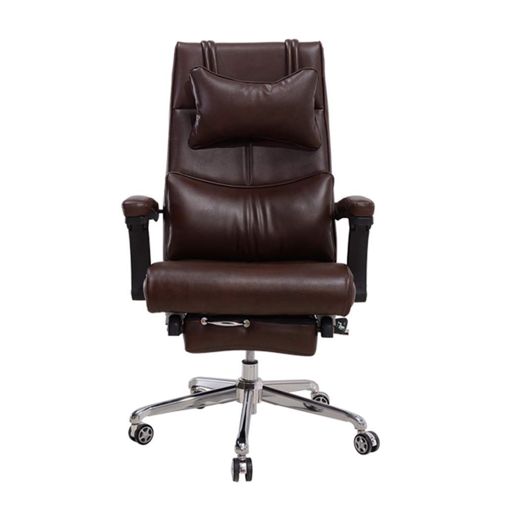 Ergonomic Office Desk Chair - Adjustable Height Swivel Computer Chair with Lumbar Support for Home & Office Use, Heavy Duty Explosion-Proof Boss Chair for Long Work Hours