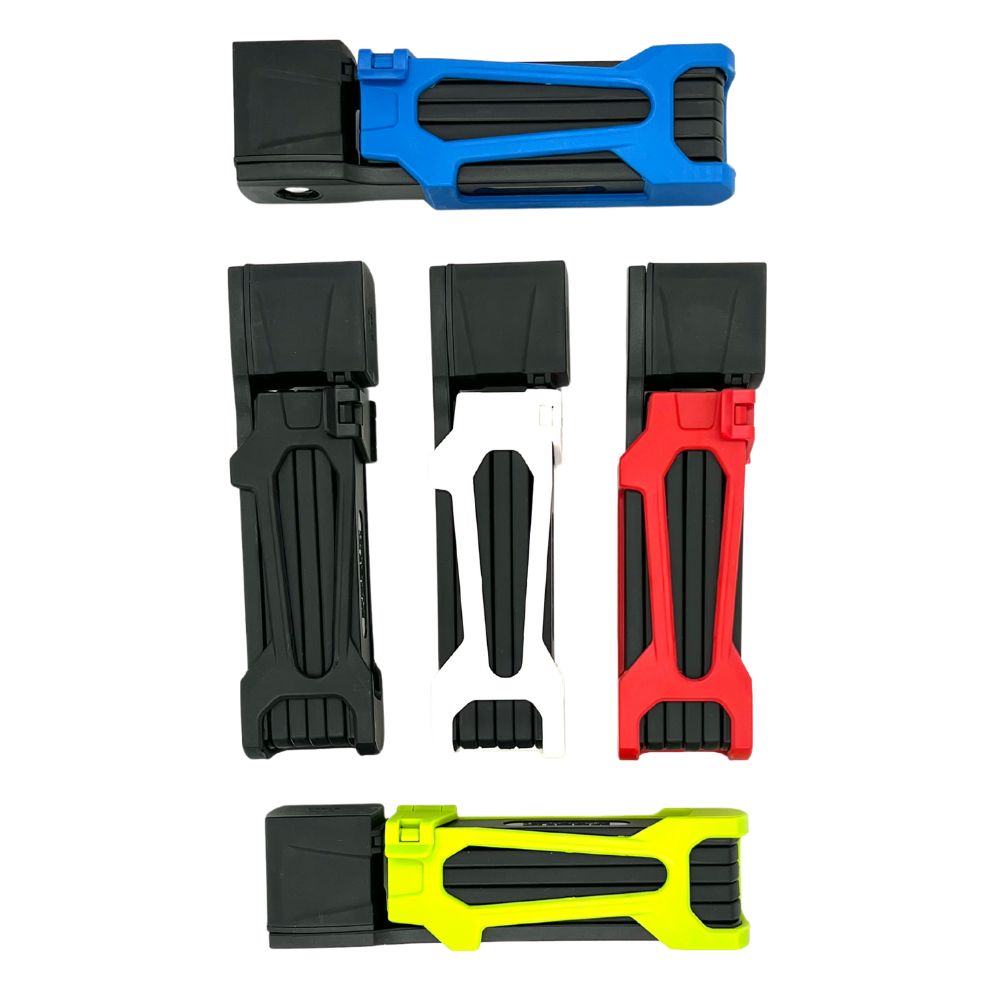 Premium High Security Folding Bike Lock - Heavy Duty Anti-Theft Protection for Bicycles, Motorcycles & Scooters - Perfect for Urban Commuting, Travel & Outdoor Adventures