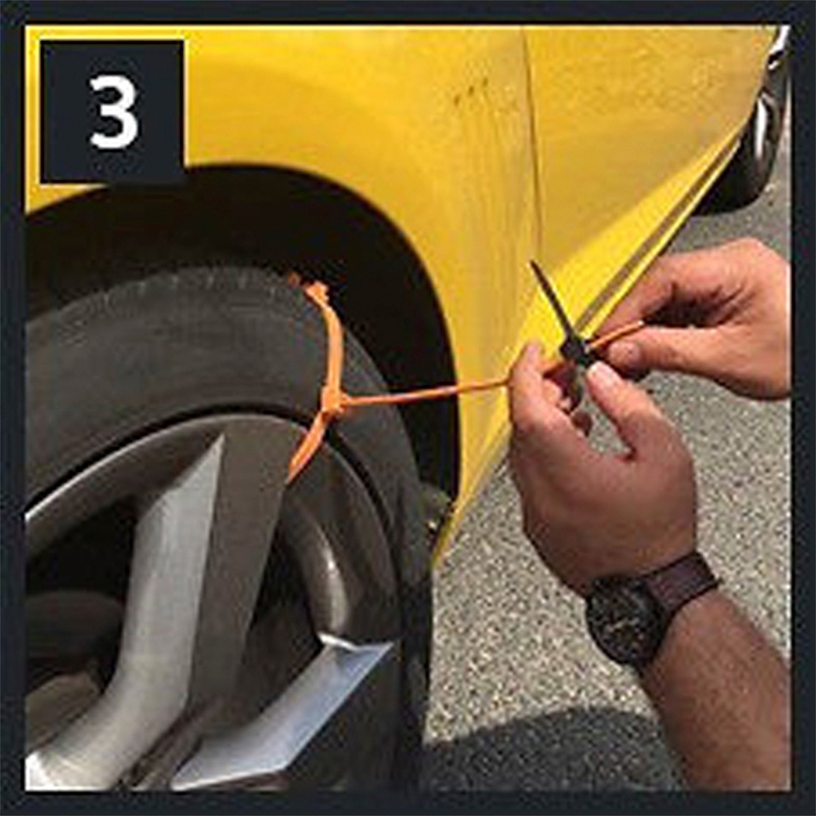 10/20/40PCS Heavy Duty Snow Tire Chains - Anti-Skid Traction Belts for Cars, Trucks & SUVs | Winter Emergency Driving Safety Gear (Orange) - Perfect for Icy Roads, Mountain Trips & Snowy Commutes