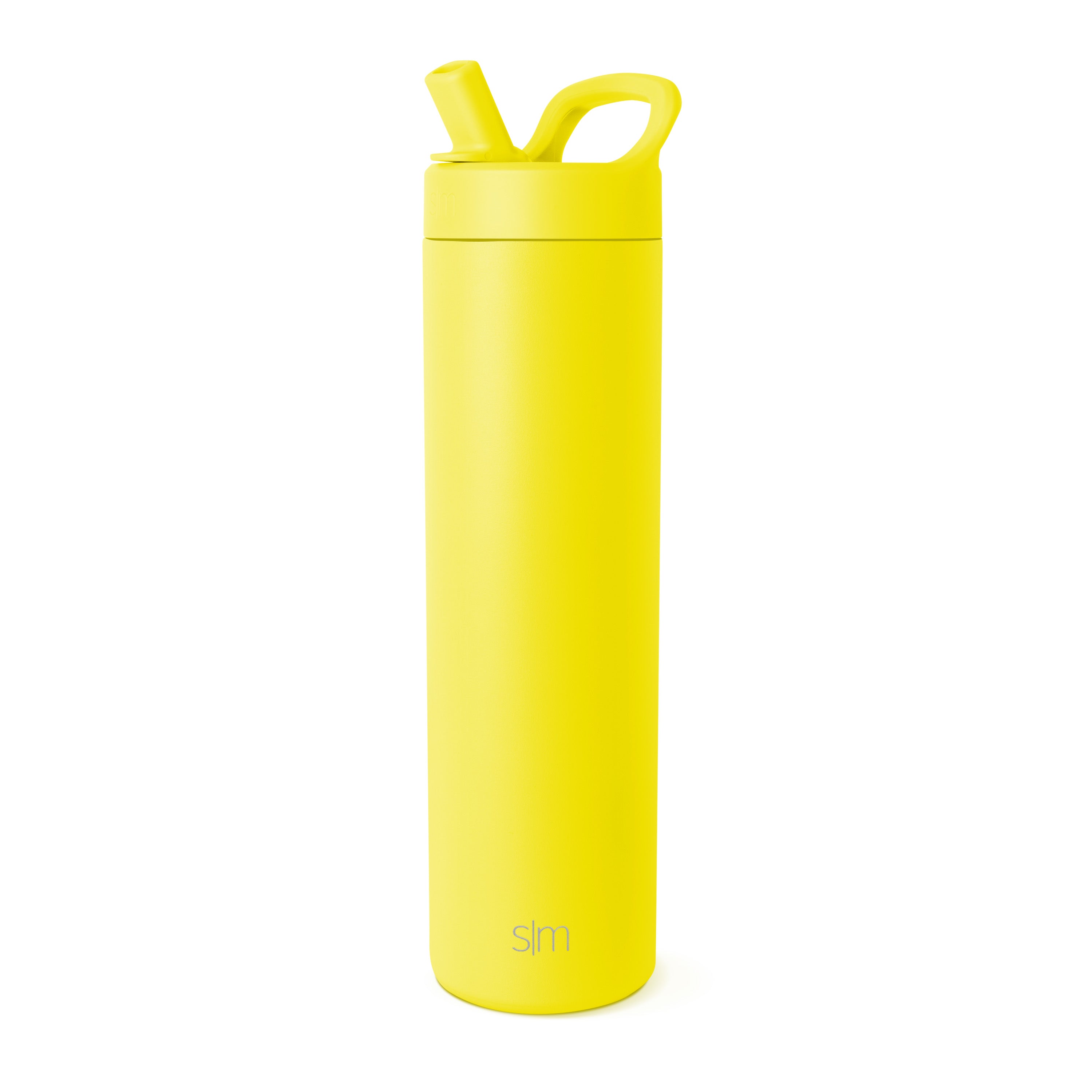 Stainless Steel Tumbler with Manual Straw Lid - 20oz Insulated Travel Mug for Hot & Cold Drinks - Perfect for Office, Gym, and Outdoor Activities