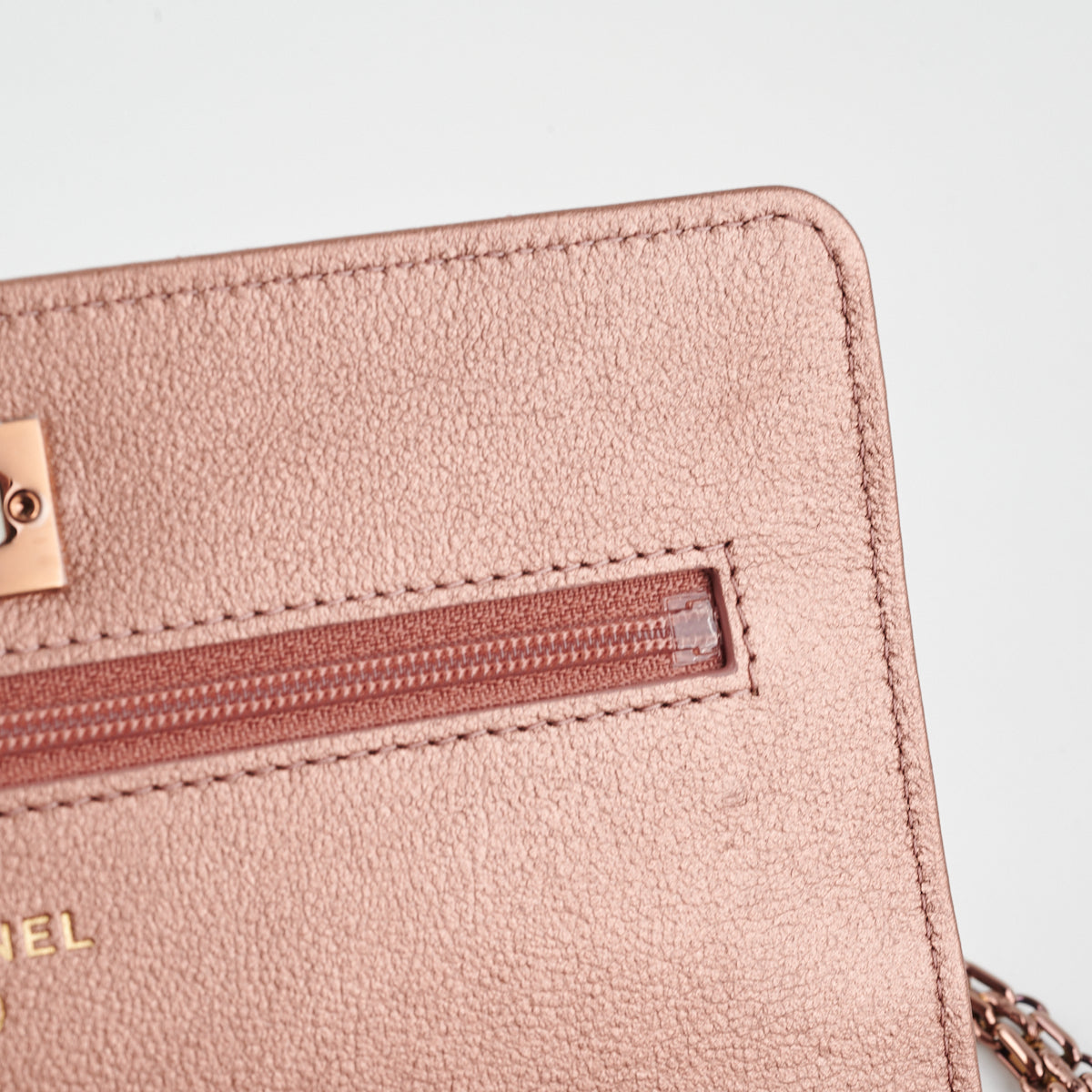 Chanel Reissue Wallet On Chain (WOC) Rose Gold Crossbody Bag - Luxury Designer Handbag for Women | Perfect for Evening Parties, Date Nights & Special Occasions