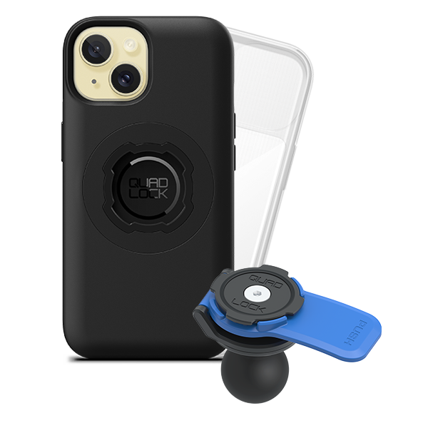 1 Ball Motorcycle Phone Mount Kit - Universal Adjustable Handlebar Holder for iPhone & Smartphones - Perfect for GPS Navigation & Hands-Free Riding