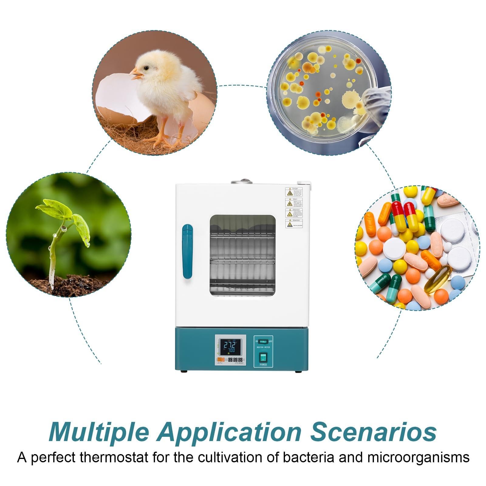 20L Scientific Lab Incubator with Digital PID Control (RT-300℃) | High-Quality Materials for Laboratories, Hospitals & Universities | Ideal for Cell Culture, Microbiology & Research Experiments