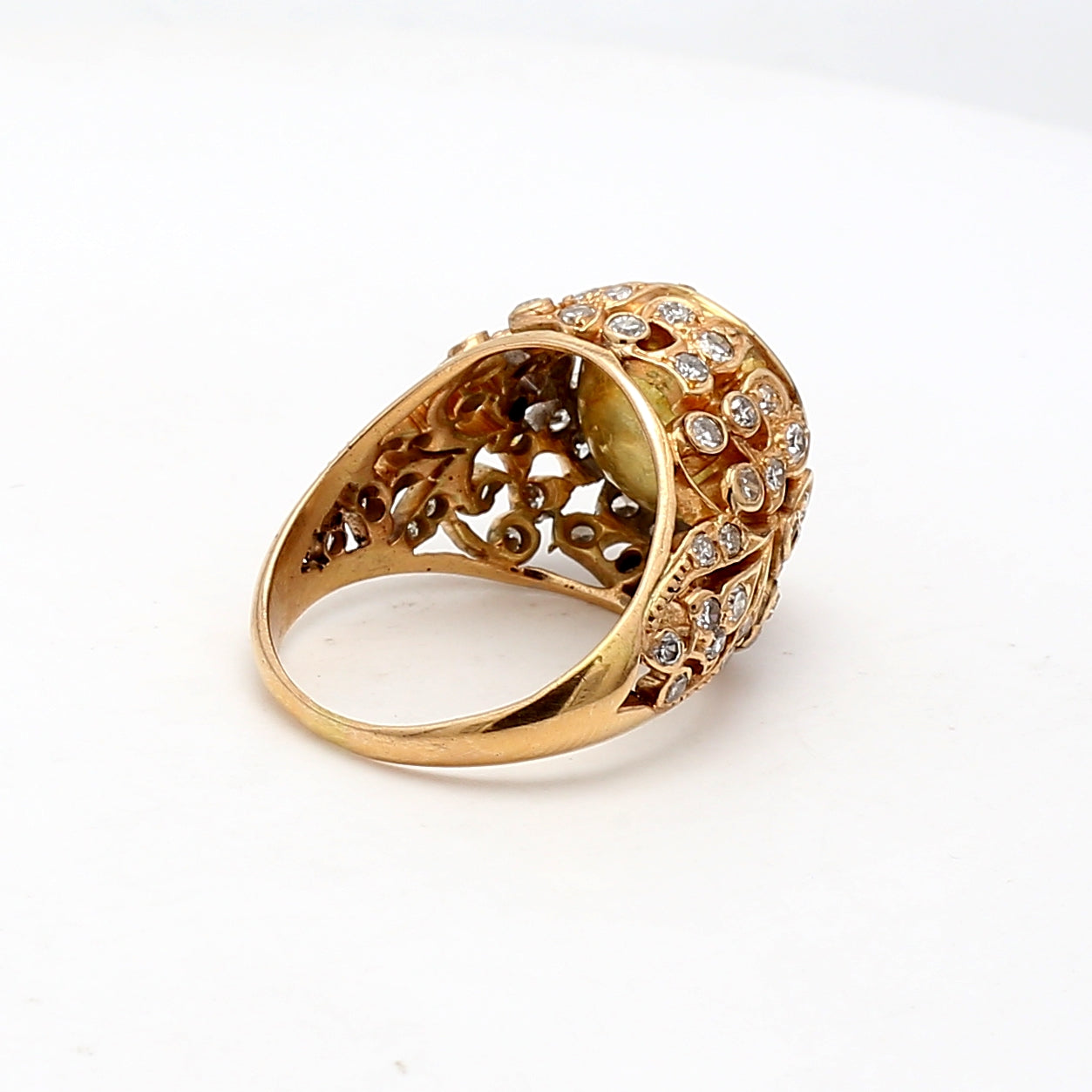 0.80 Carat Round Brilliant I SI1 Diamond Engagement Ring in 18K Two-Tone Gold Semi Mount Setting - Perfect for Proposals, Anniversaries & Special Occasions
