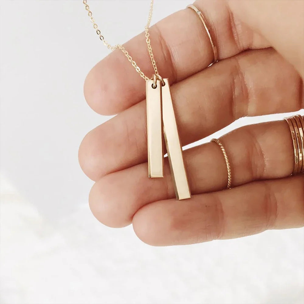 10PCS Stainless Steel Gold Pendant Necklaces for Women - Fashion Minimalist Short & Long Statement Collar Jewelry Set - Perfect for Gifts, Parties, and Everyday Wear