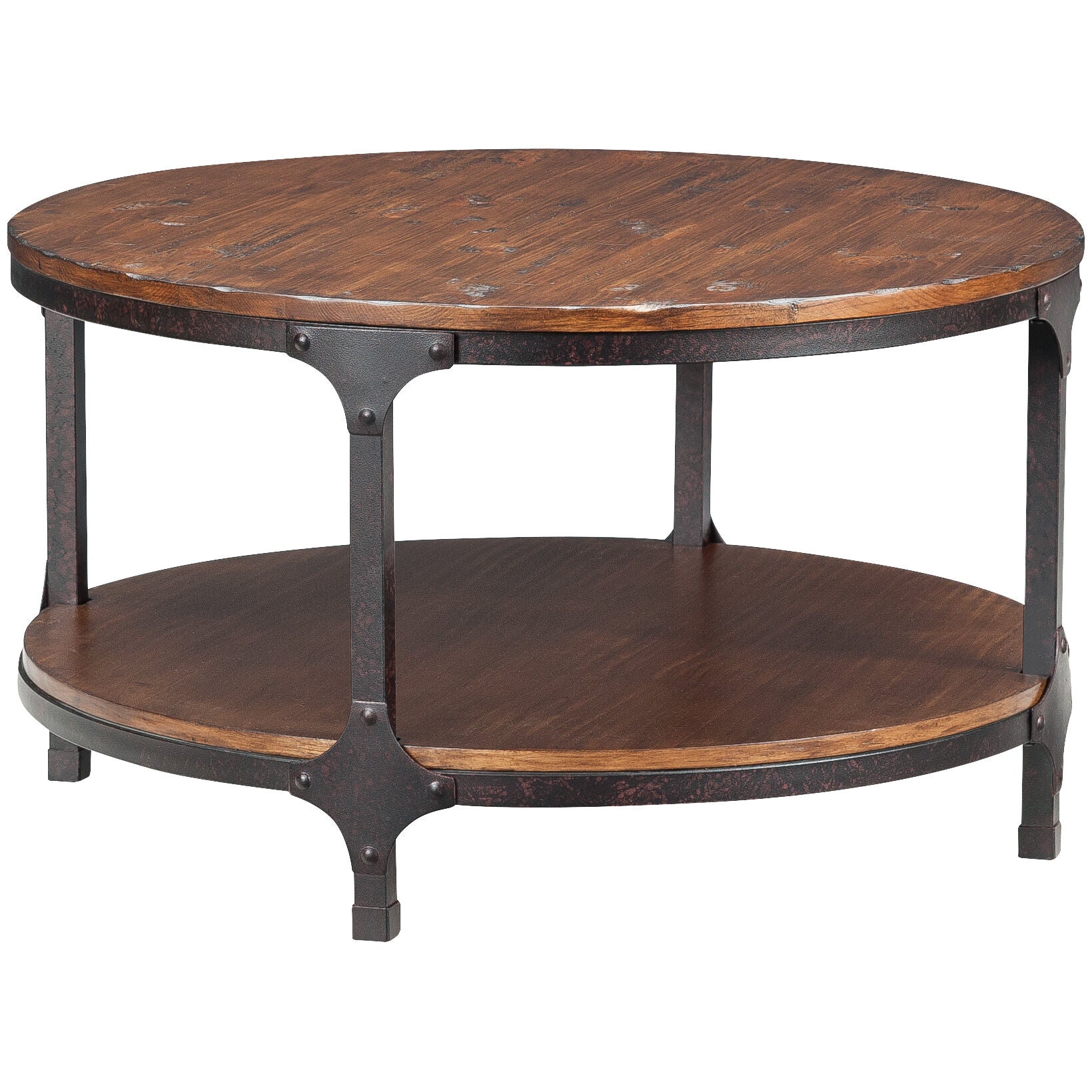 Modern Round Coffee Table - Solid Wood Living Room Center Table for Home Decor, Coffee & Conversations - Perfect for Small Spaces & Cozy Gatherings