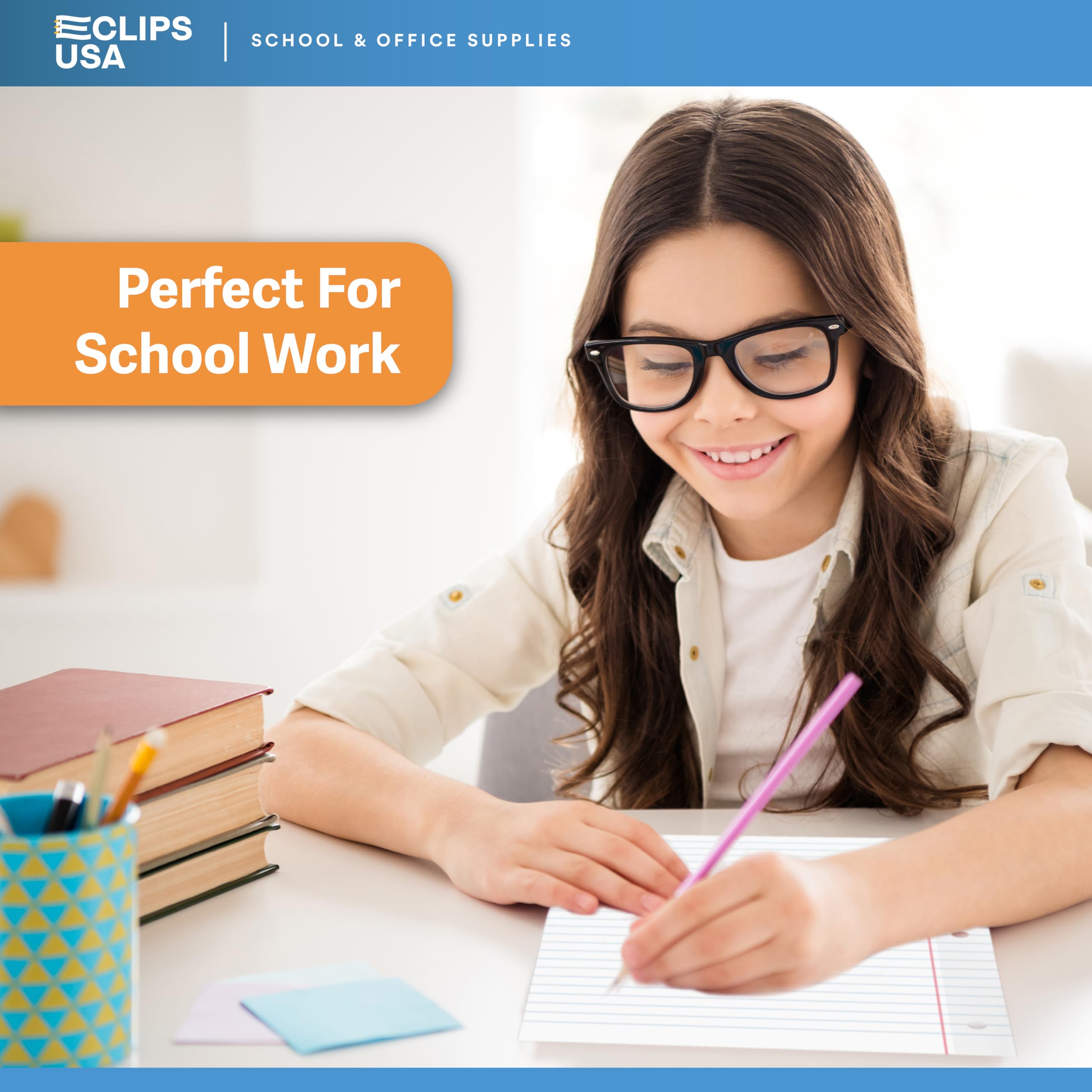 Wide Ruled Notebook Paper 3 Pack - 10.5