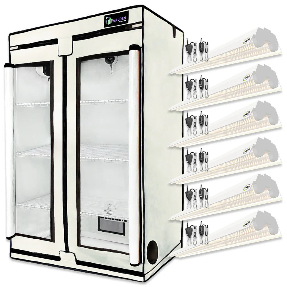 Active Grow Microgreens & Herbs 3-Tier LED Grow Tent Kit - Indoor Gardening System for Fresh Greens, Herbs & Vegetables | Perfect for Home, Kitchen & Hydroponic Farming
