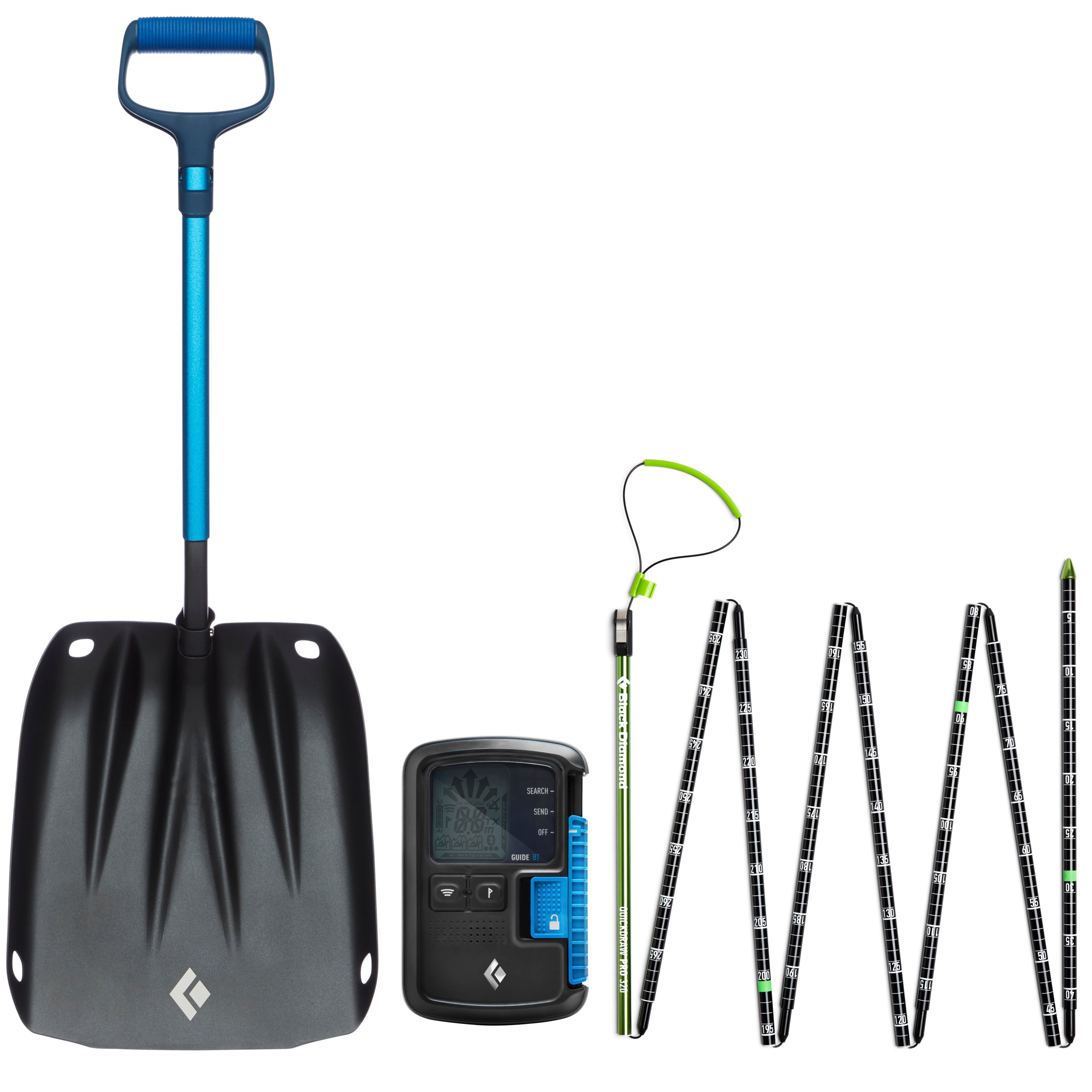 BD Guide Avy Safety Set - Avalanche Rescue Kit for Backcountry Skiing & Snowboarding - Essential Gear for Snow Safety and Emergency Survival