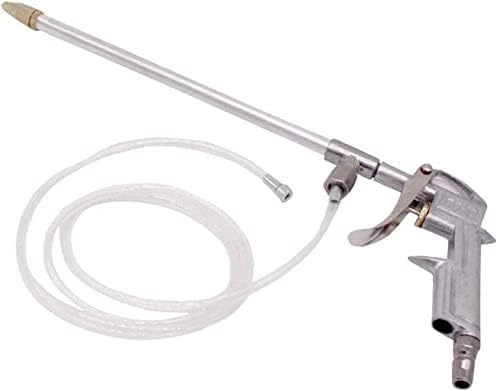 **Pneumatic Air Blow Gun with Brass Nozzle - Car Engine Cleaning Kit, Siphon Spray Gun & Degreaser Tool (Silver) - Ideal for Auto Detailing, Workshop & Industrial Cleaning**