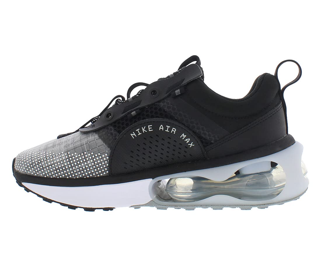 Nike Air Max 2021 Running Shoes for Men - Black/White/Metallic Silver/Smoke Grey - Size 9 B (M) - Lightweight Cushioned Sneakers for Jogging, Gym Workouts & Everyday Wear